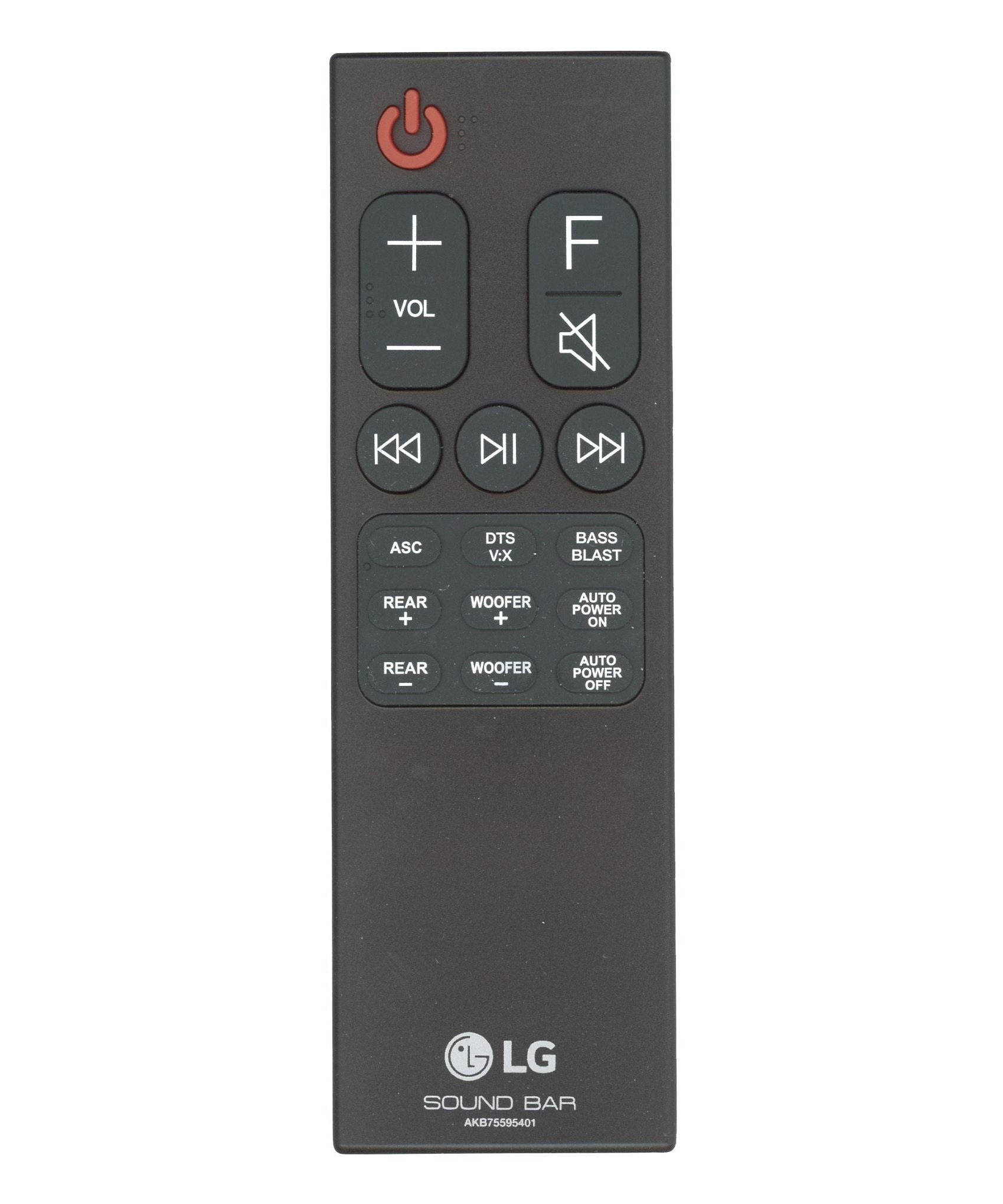 LG AKB75595401 Sound Bar Remote Control