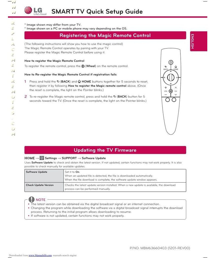 LG ANMR3005 Magic Remote Control TV Remote Control