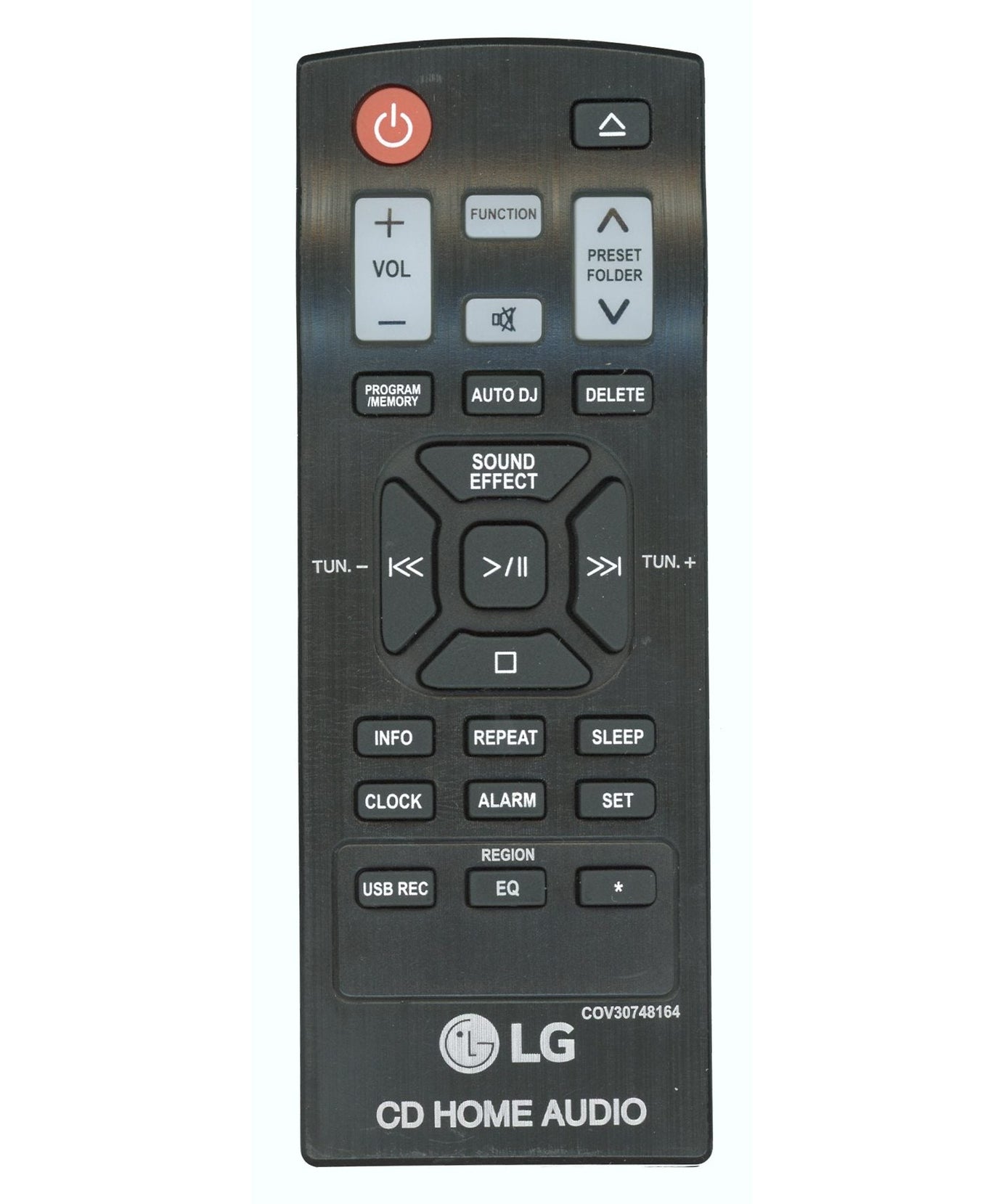LG COV30748164 CD Home Audio Remote Control - COV30748164