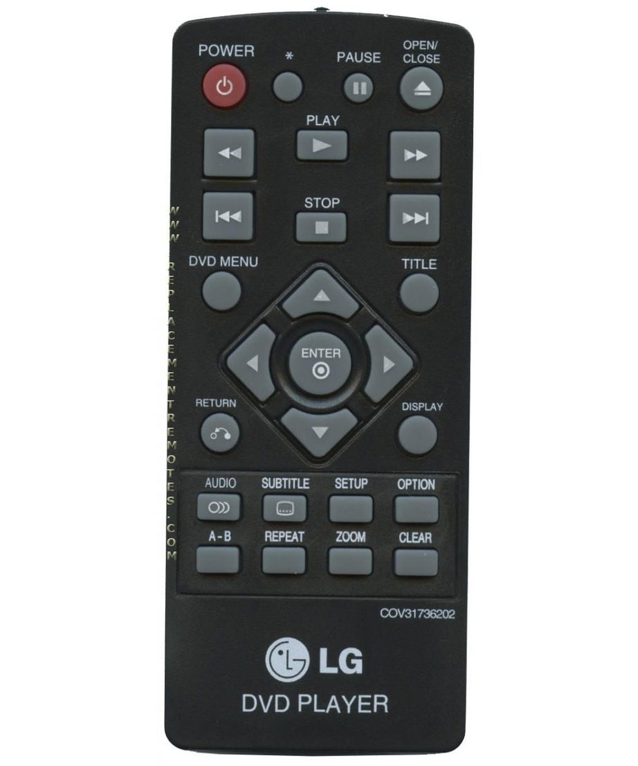 LG COV31736202 DVD Remote Control