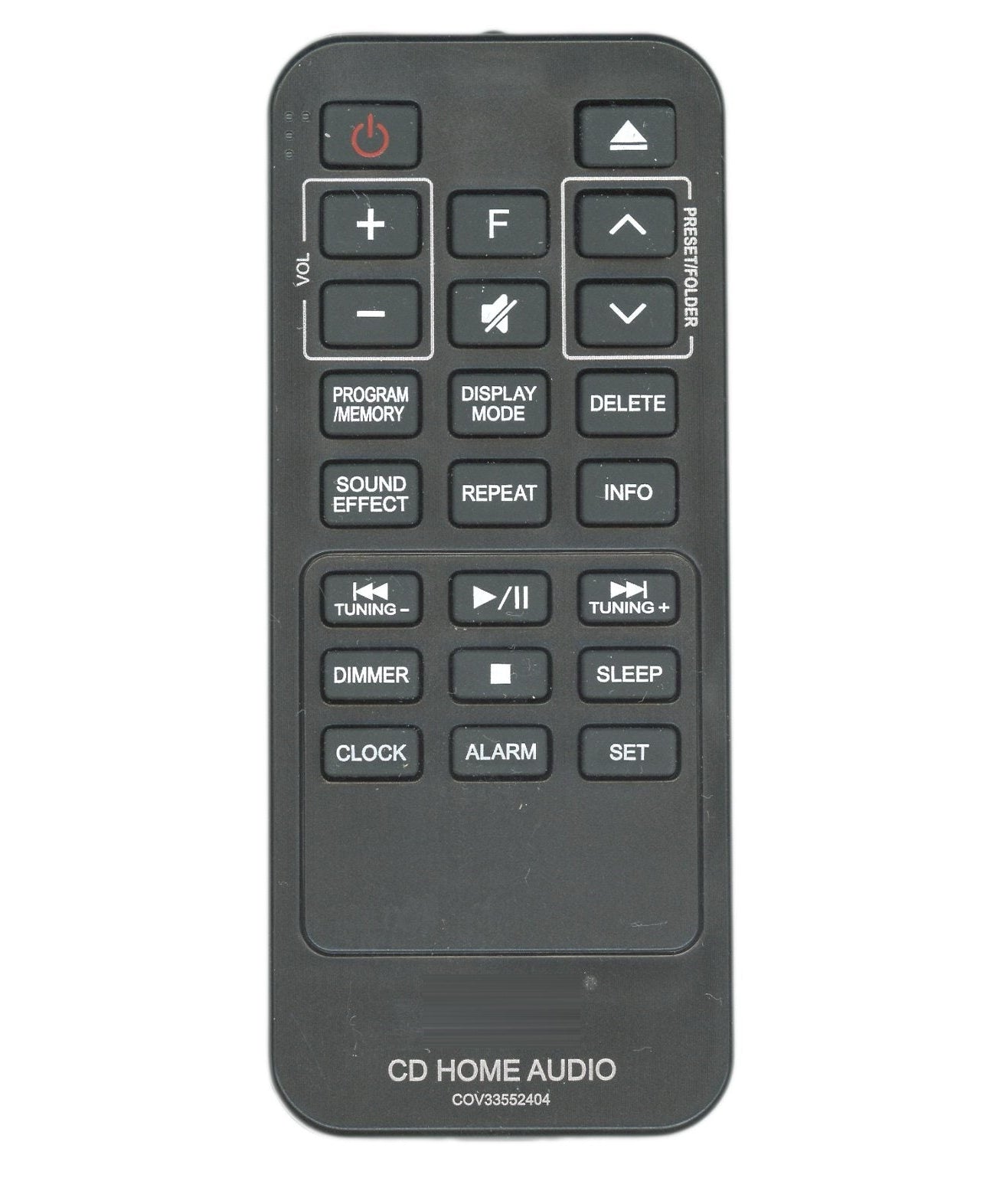 LG COV33552404 CD Home Audio Remote Control