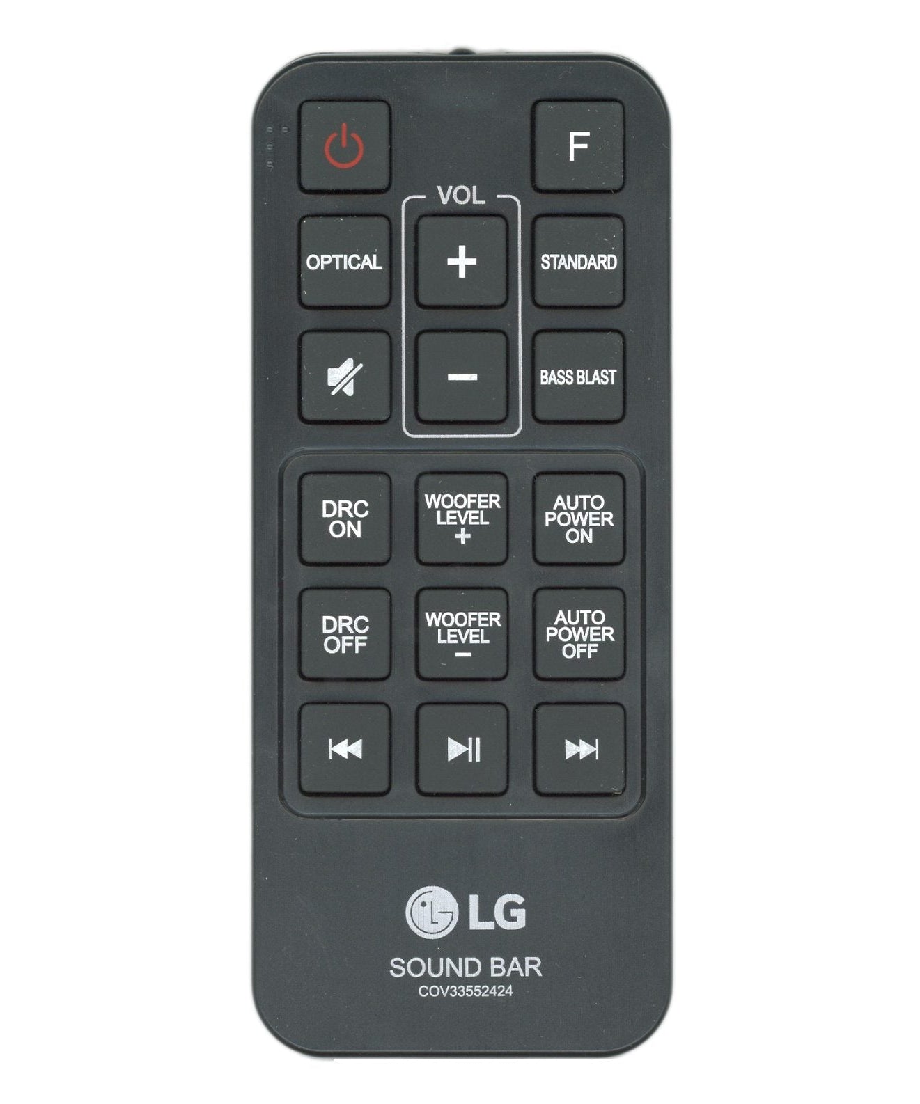 LG COV33552424 Sound Bar Remote Control