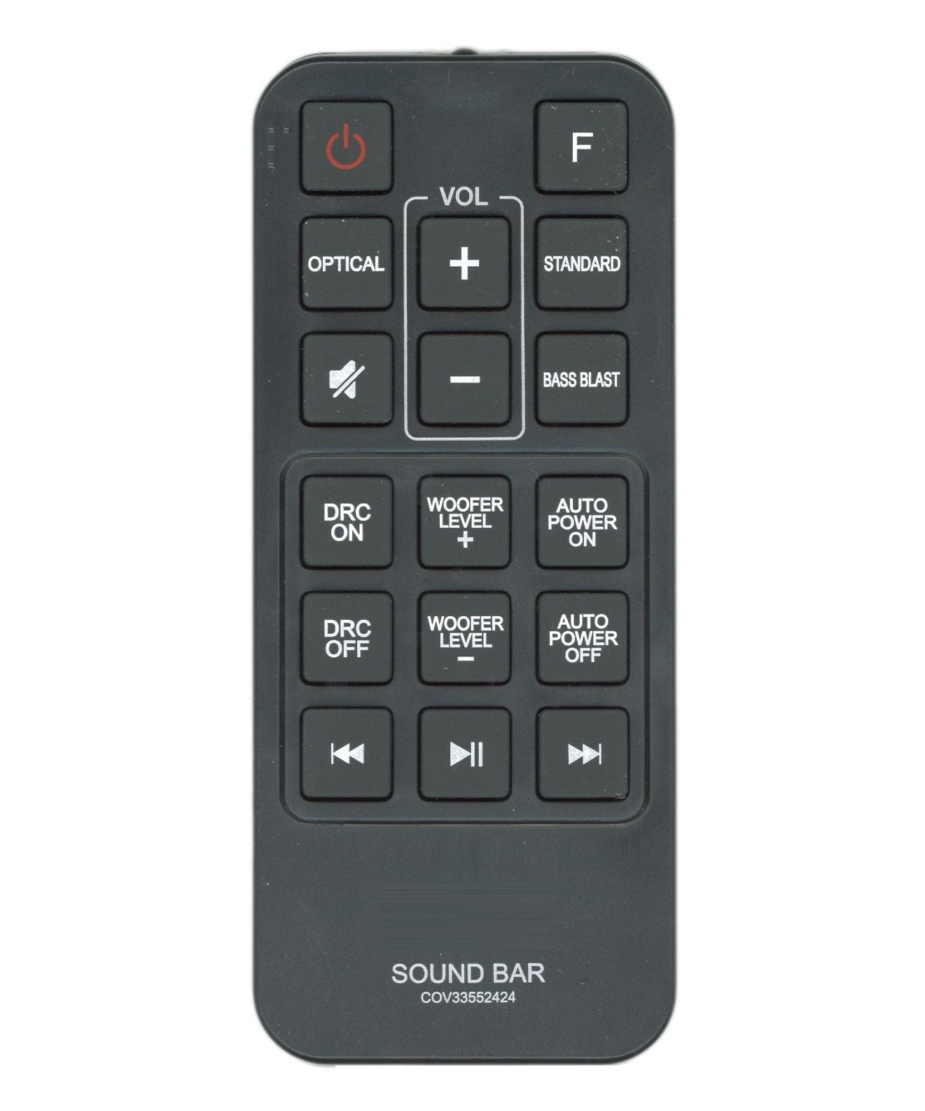 LG COV33552424 Sound Bar Remote Control