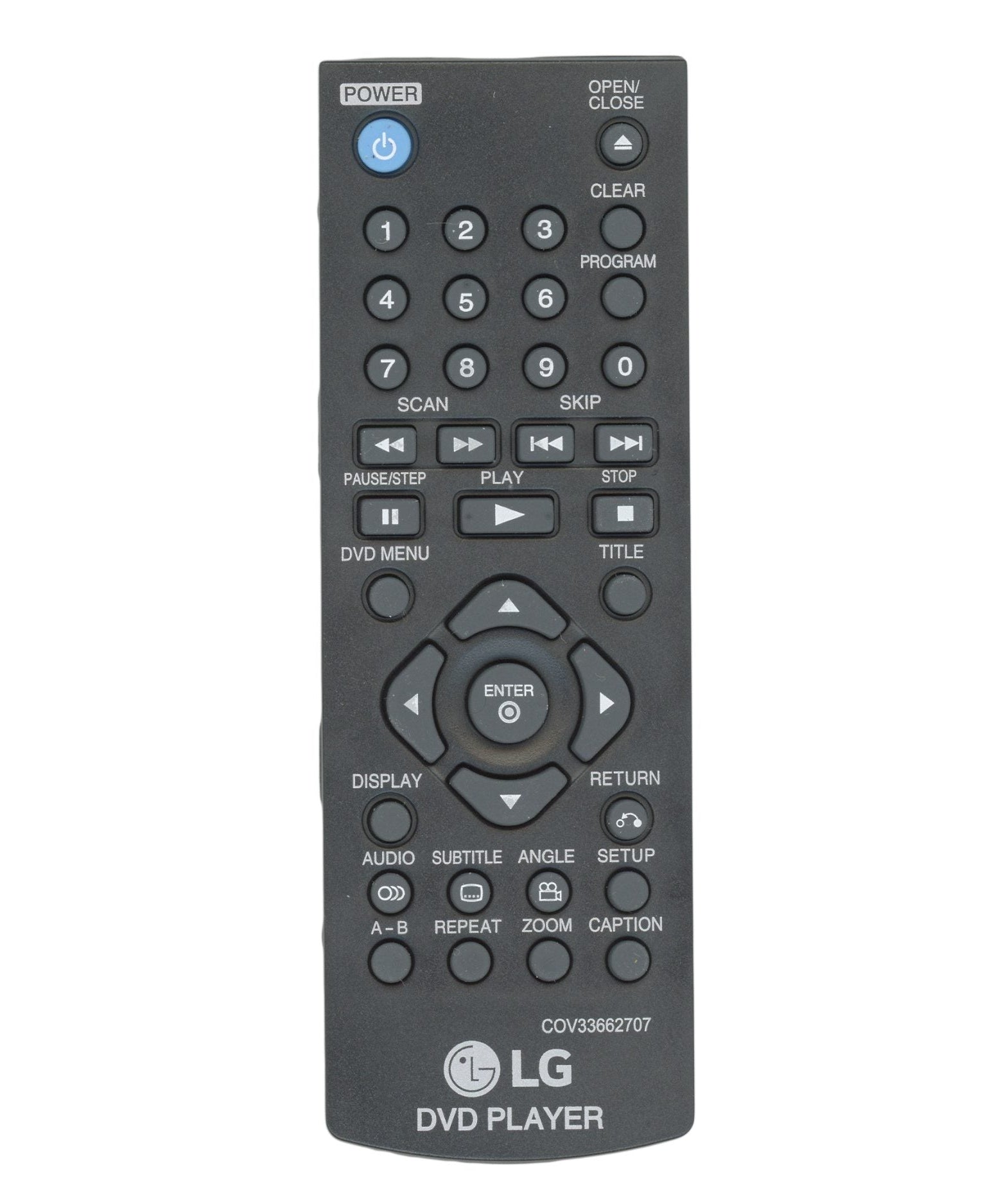 LG COV33662707 DVD Remote Control
