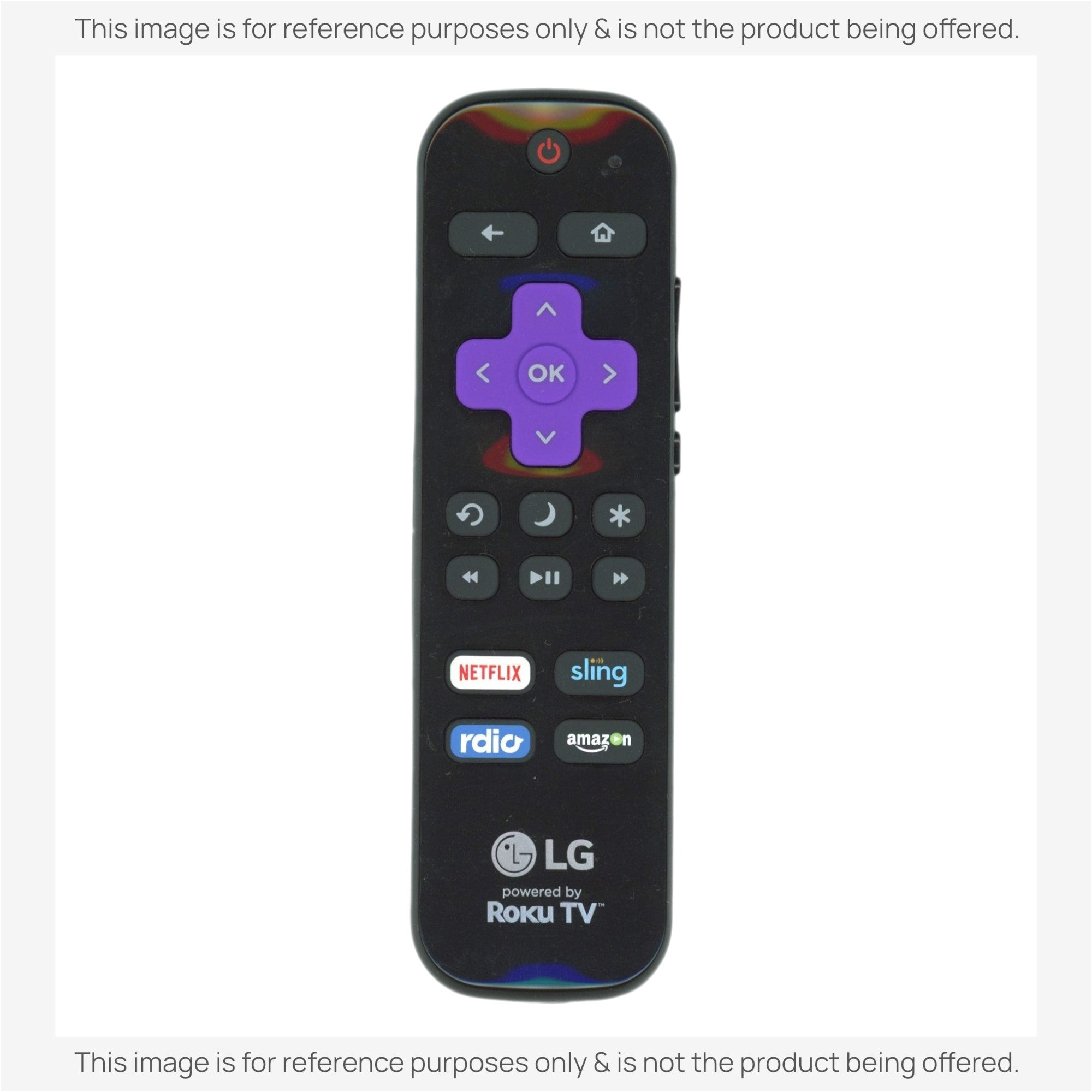 Substitute for LG LF-RCRUS-16 ROKU TV Remote Control 398GR10BELG00U [RRLF16]