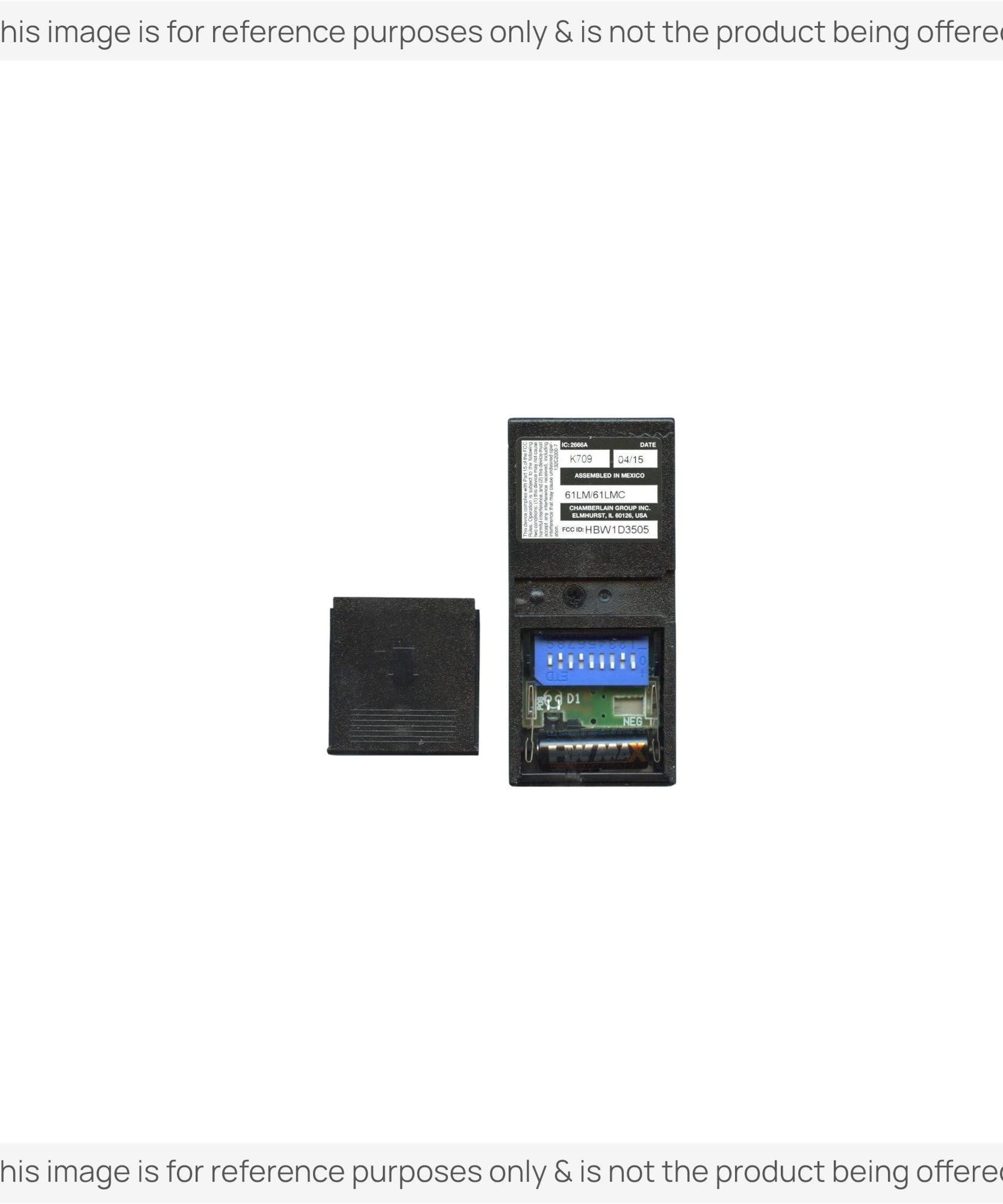 Substitute for LiftMaster 61LM / 61LMC 1-Button Visor 390 MHz Garage Door Opener Remote Control [375UT-3button]
