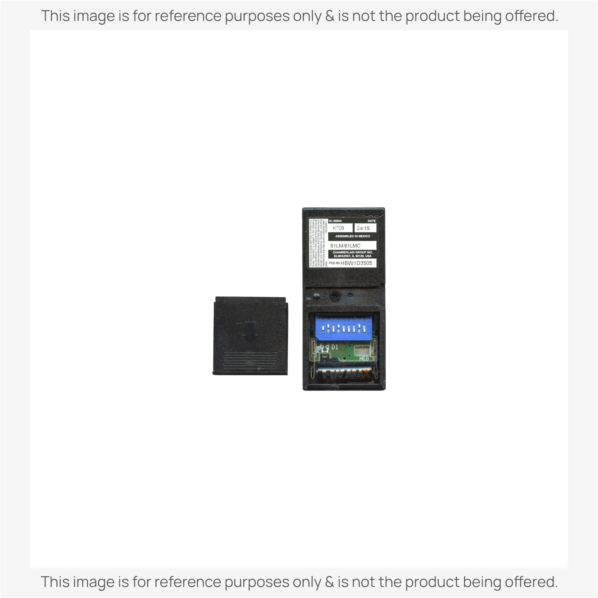 Substitute for LiftMaster 61LM / 61LMC 1-Button Visor 390 MHz Garage Door Opener Remote Control [375UT-3button]