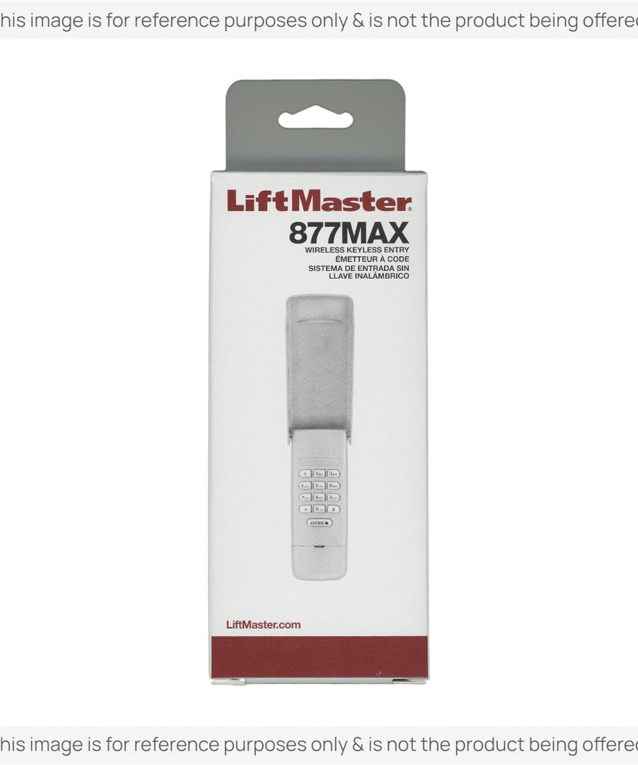 Substitute for LiftMaster 877MAX wireless keypad Garage Door Opener Remote Control [877MAX]