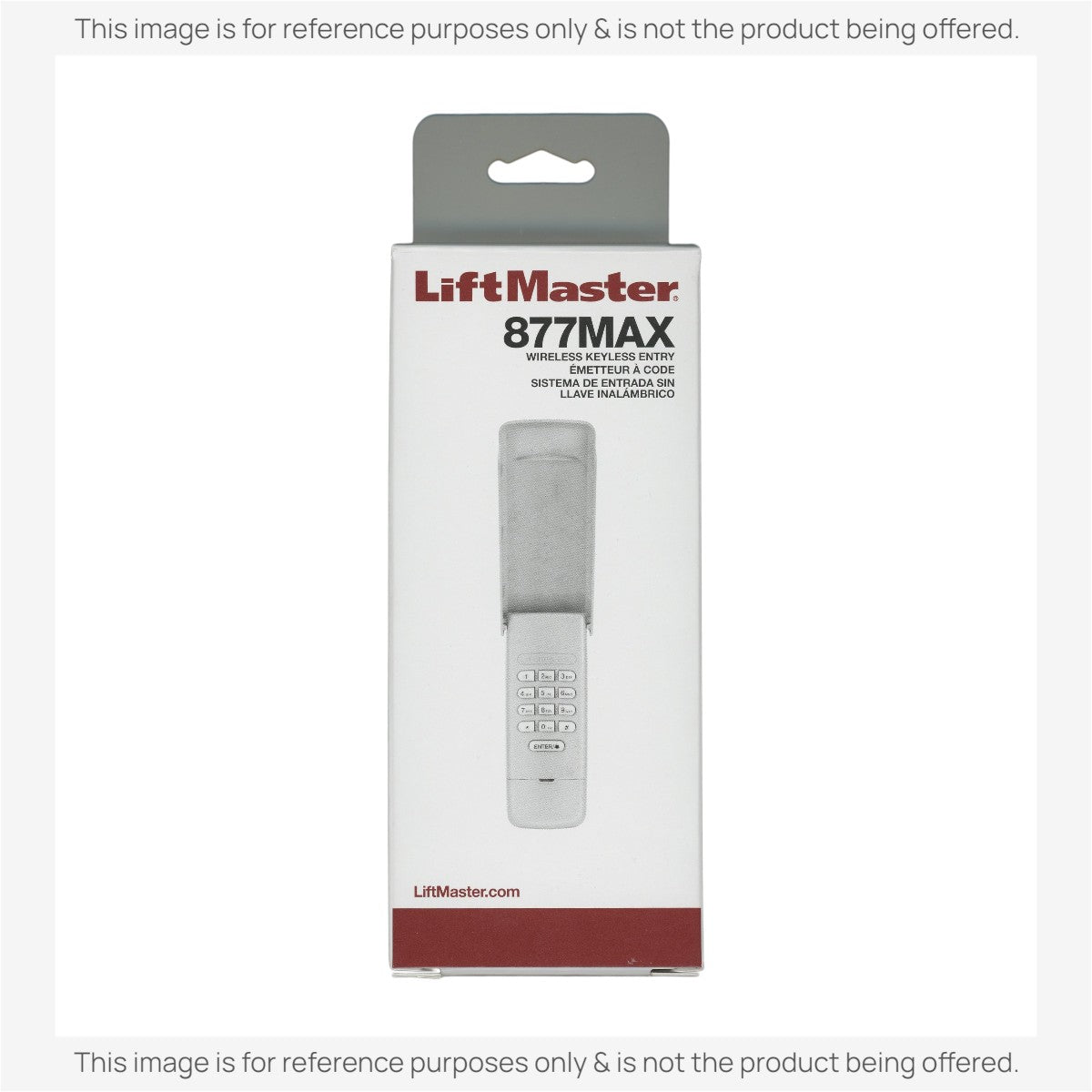 Substitute for LiftMaster 877MAX wireless keypad Garage Door Opener Remote Control [877MAX]
