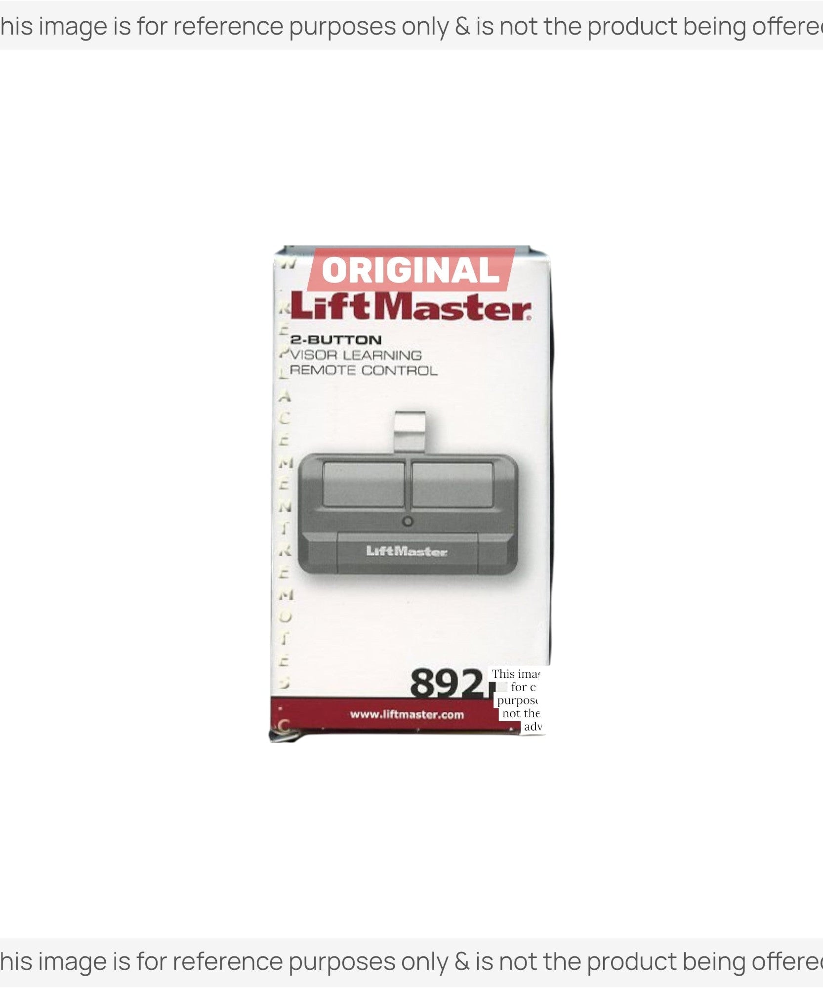 Substitute for LiftMaster 892LT Two Button Rolling Code Garage Door Opener Remote Control [375UT-3button]