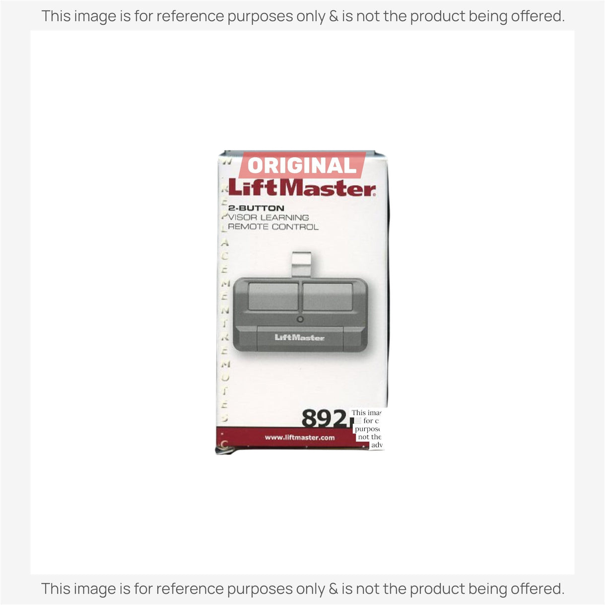 Substitute for LiftMaster 892LT Two Button Rolling Code Garage Door Opener Remote Control [375UT-3button]
