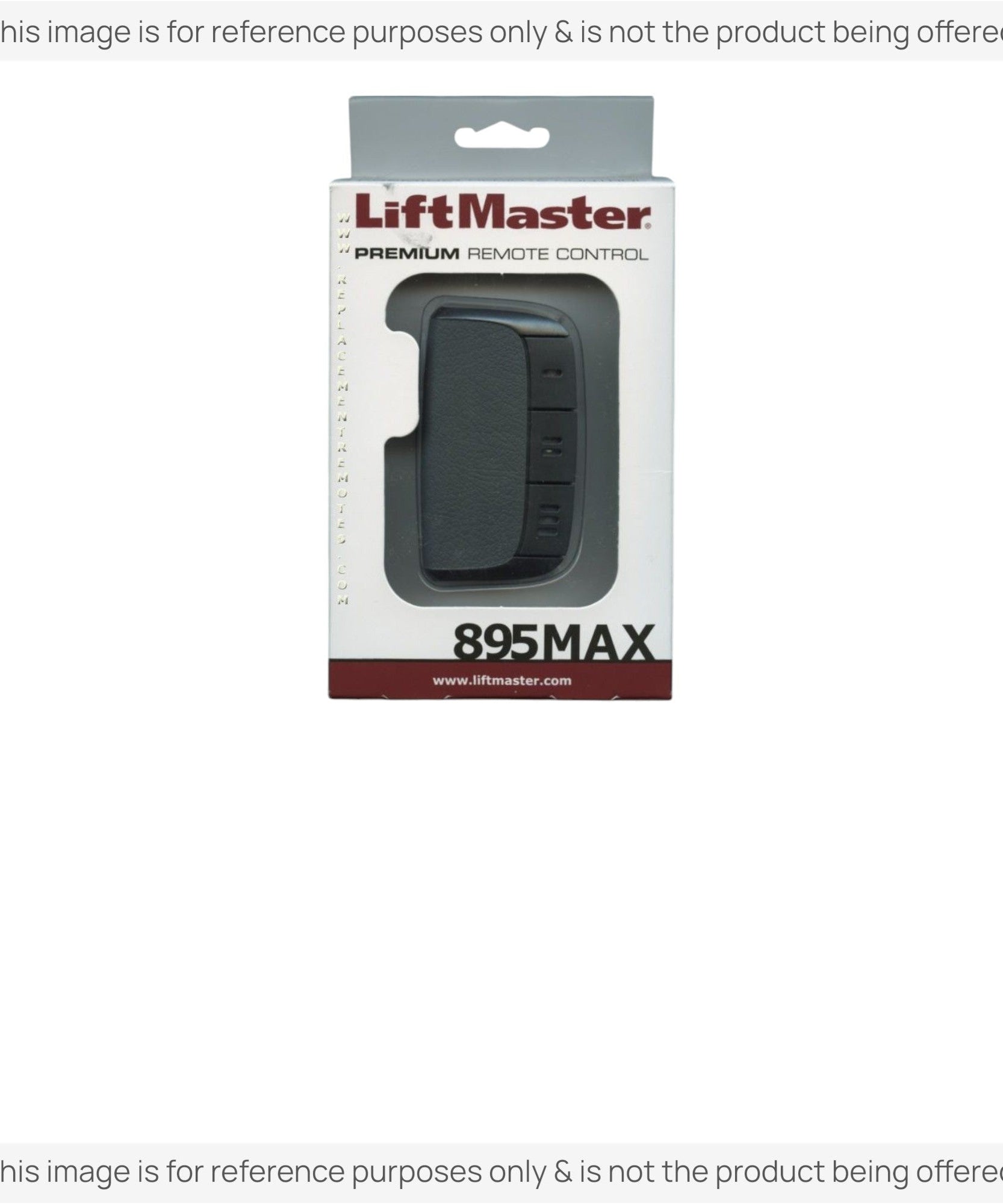Substitute for LiftMaster 895MAX 3-Button Visor 315 MHz Garage Door Opener Remote Control [375UT-3button]
