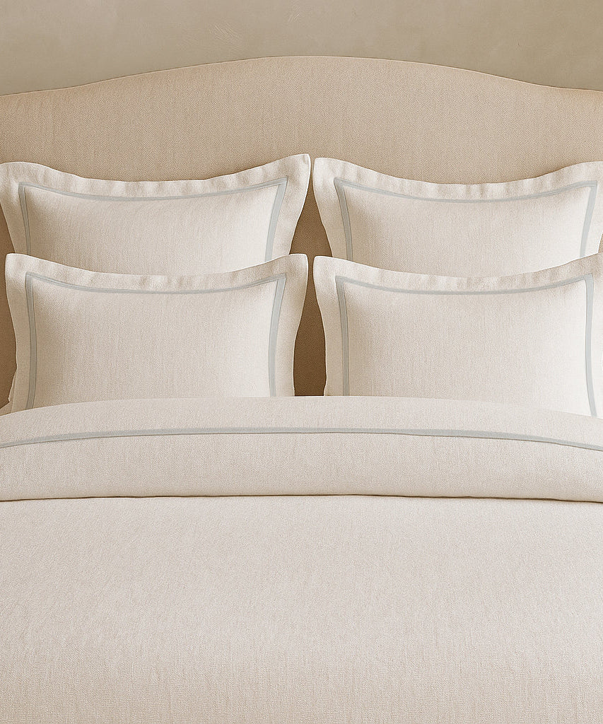 Linen Frame Trim Duvet Cover Set