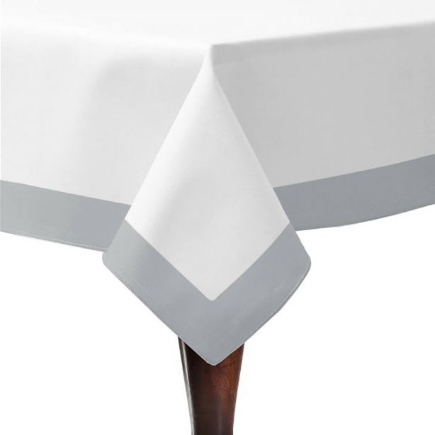 Border Frame Poly Cotton Table Cloth