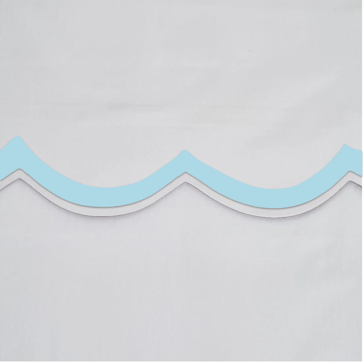 400TC Applique Scalloped Embroidery Cotton Duvet Cover Set