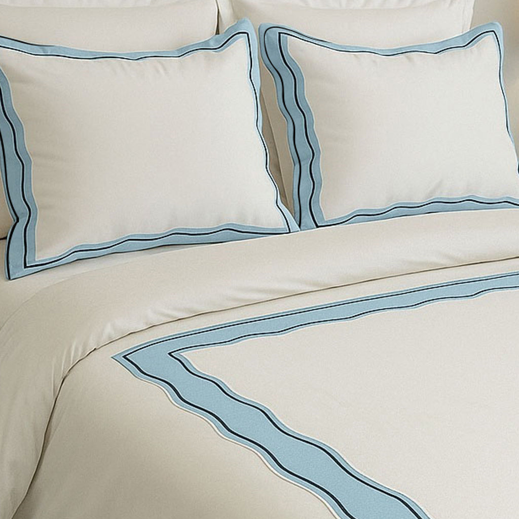 Sagrisa Applique Embroidery Cotton Duvet Cover Set