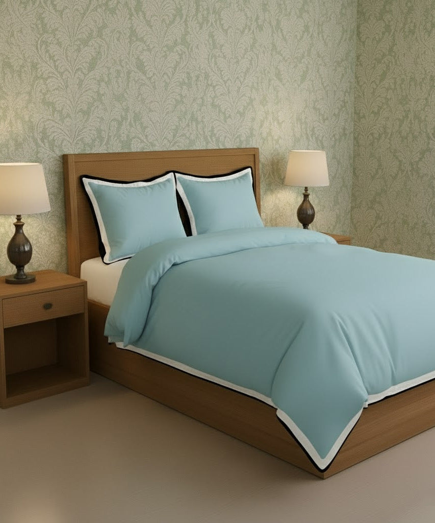 Black & White Border Frame Duvet Cover Set