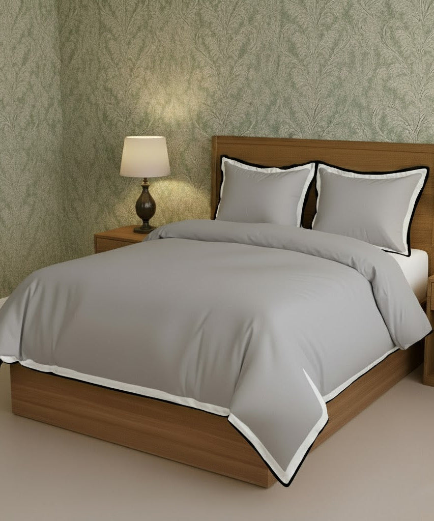 Black & White Border Frame Duvet Cover Set