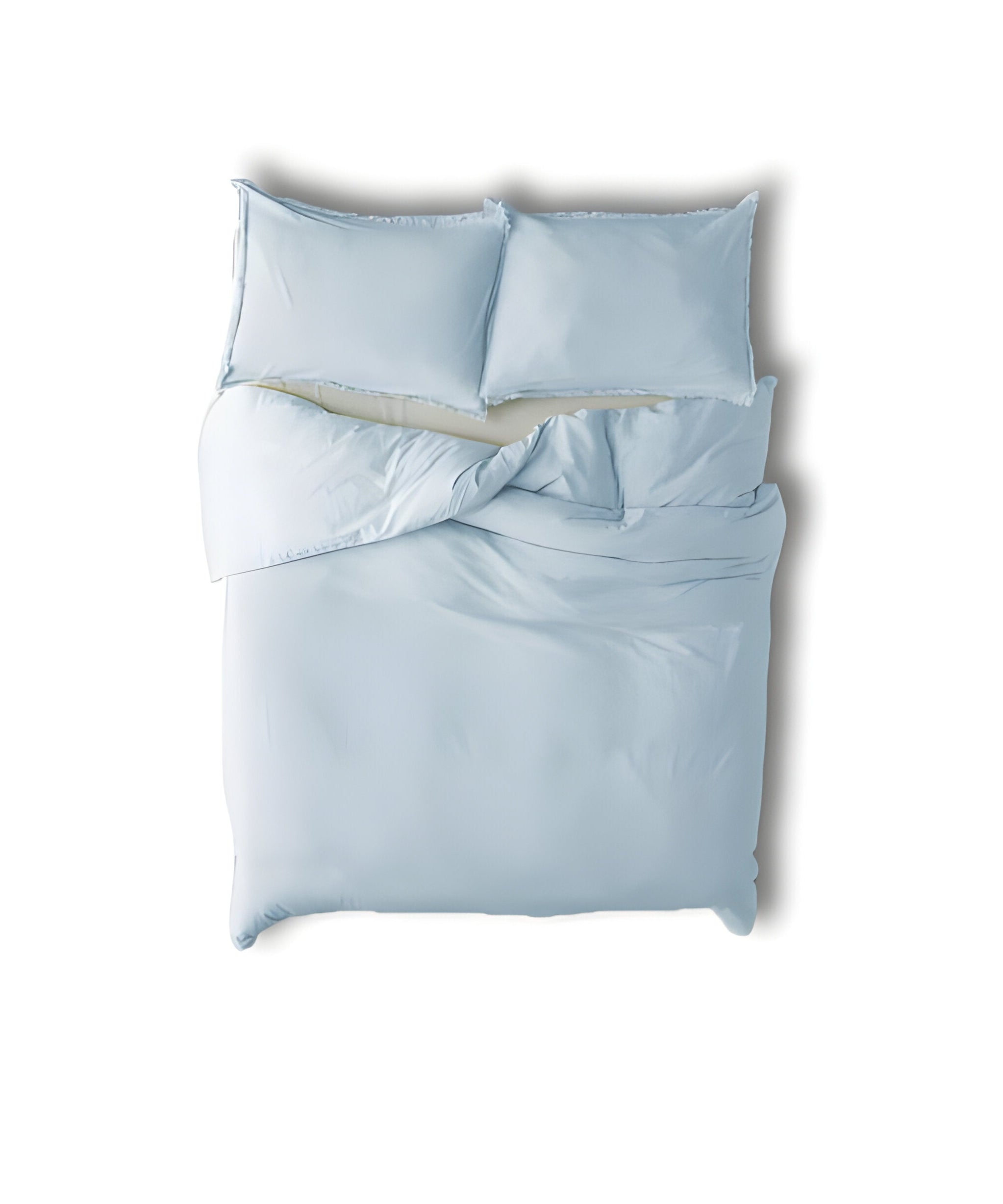 400TC Cotton Sateen Solid Fringe Duvet Cover Set