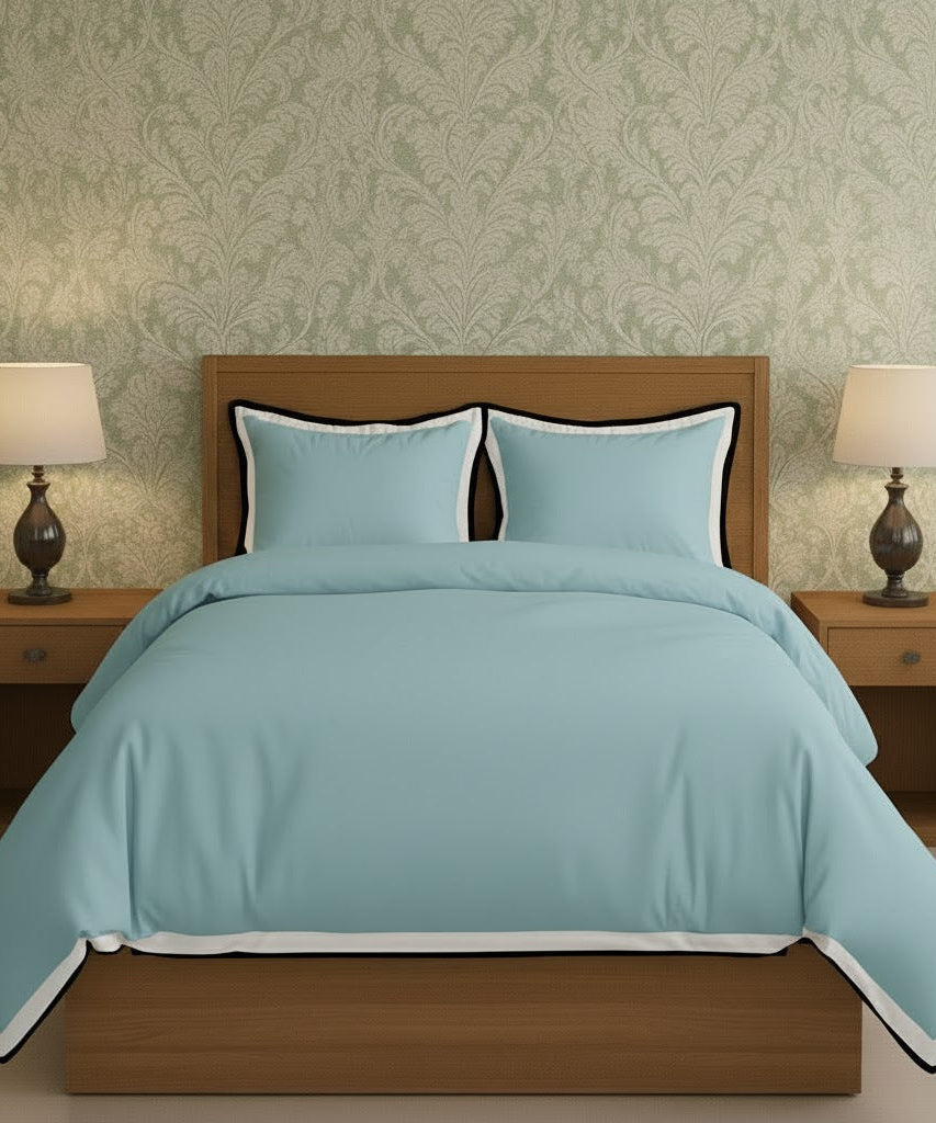Black & White Border Frame Duvet Cover Set