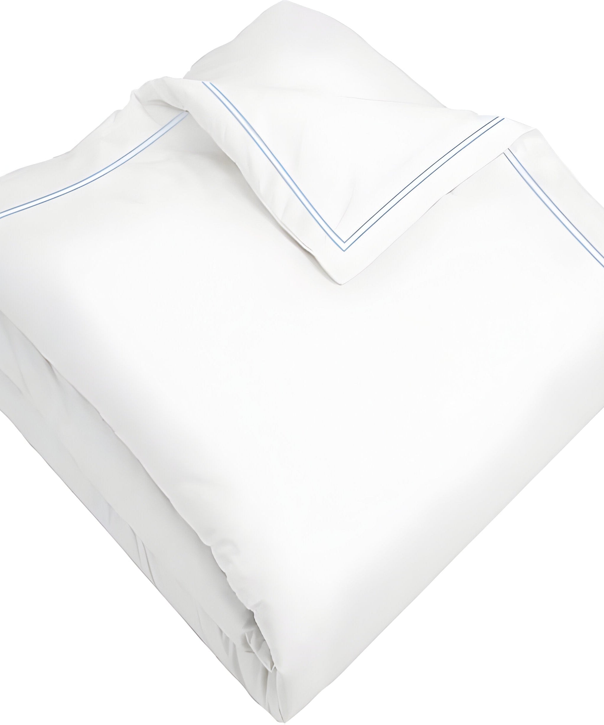 400TC Cotton Double Edge Embroidery Sateen Solid Duvet Cover Set
