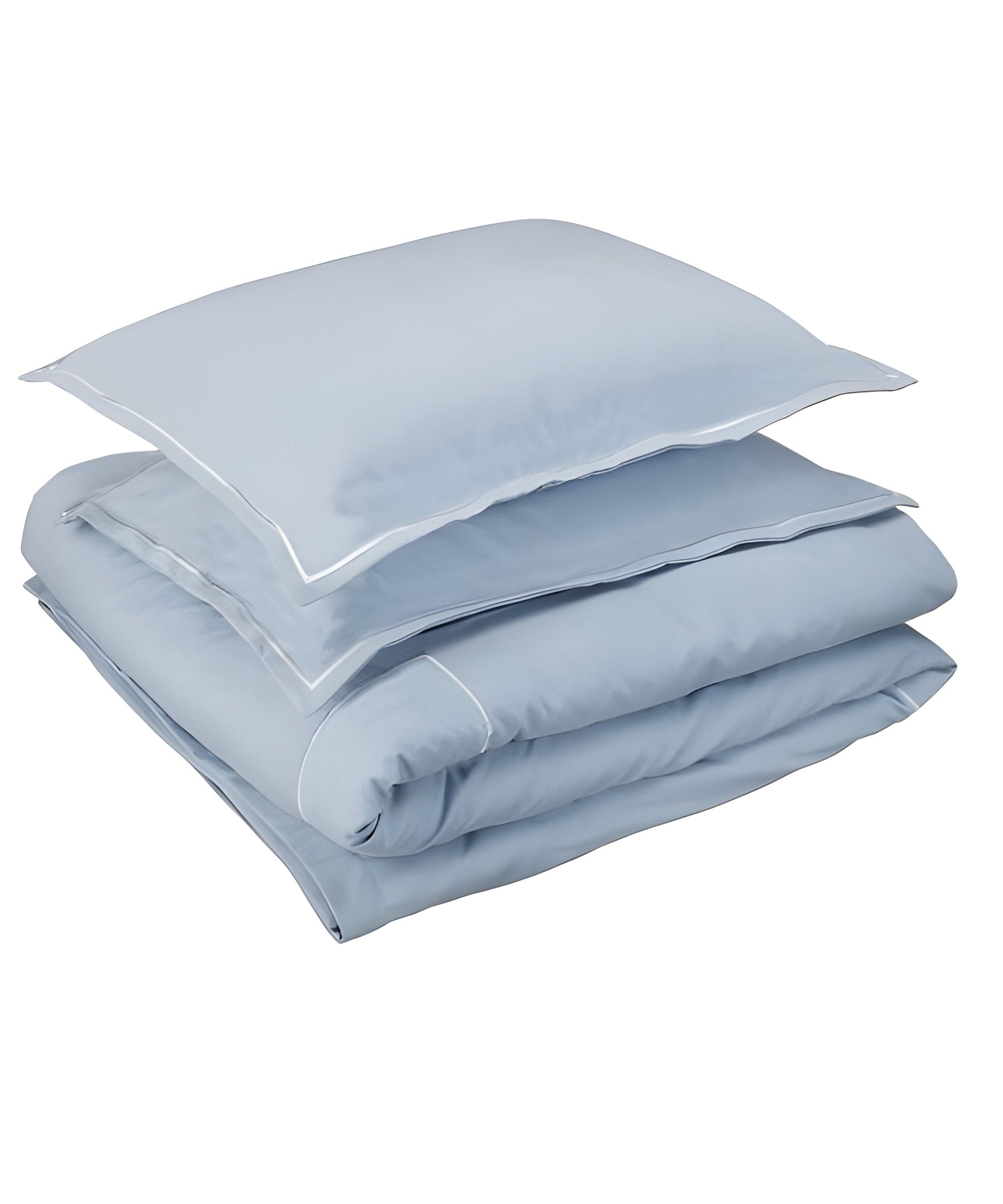 400TC Cotton Luxurious Single Embroidery Sateen Solid Duvet Cover Set