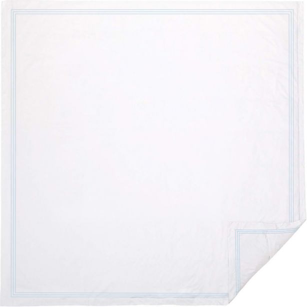 400TC Cotton Triple Edge Embroidery Sateen Solid Duvet Cover Set