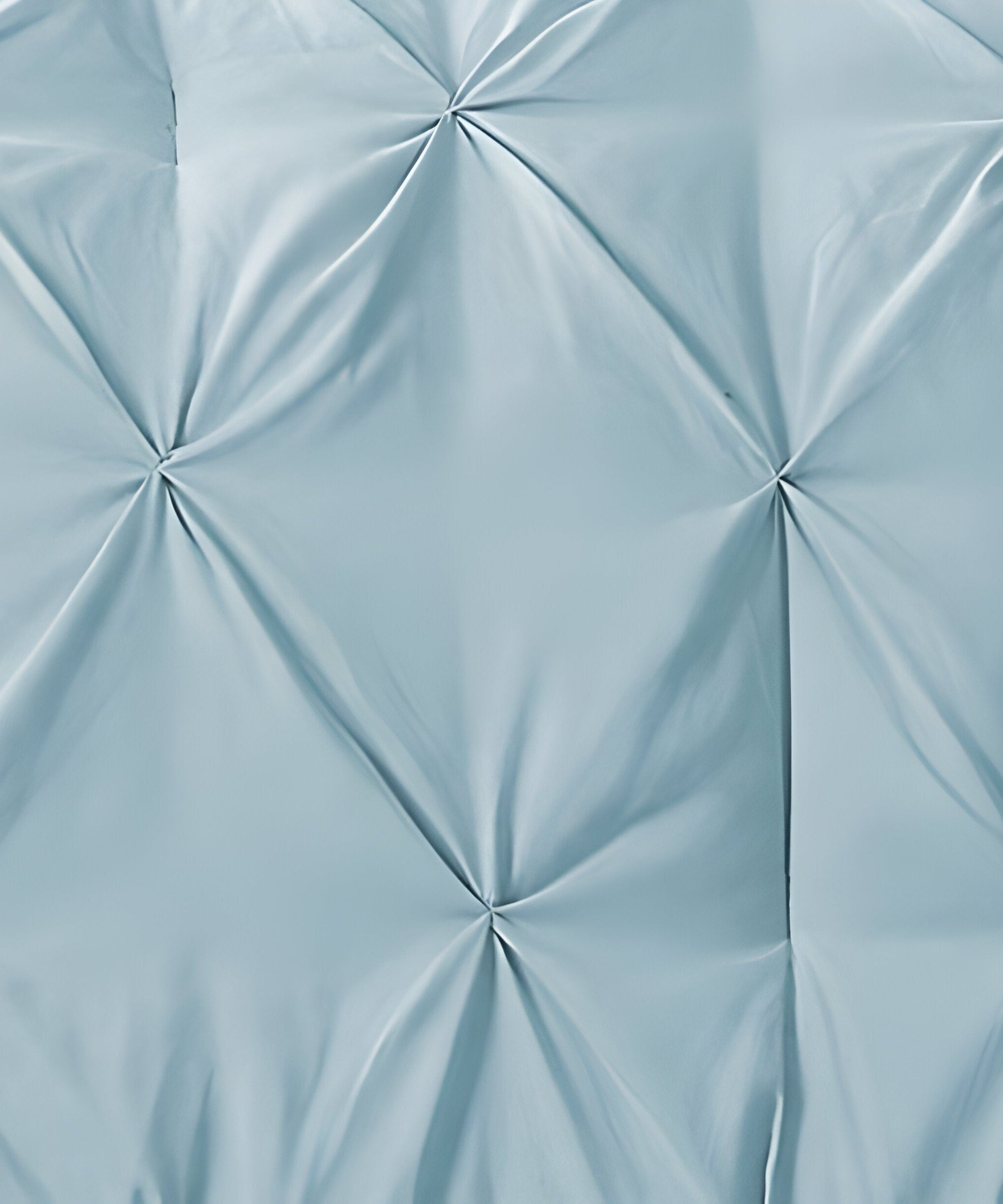 400TC Cotton Pintuck Sateen Solid Duvet Cover Set