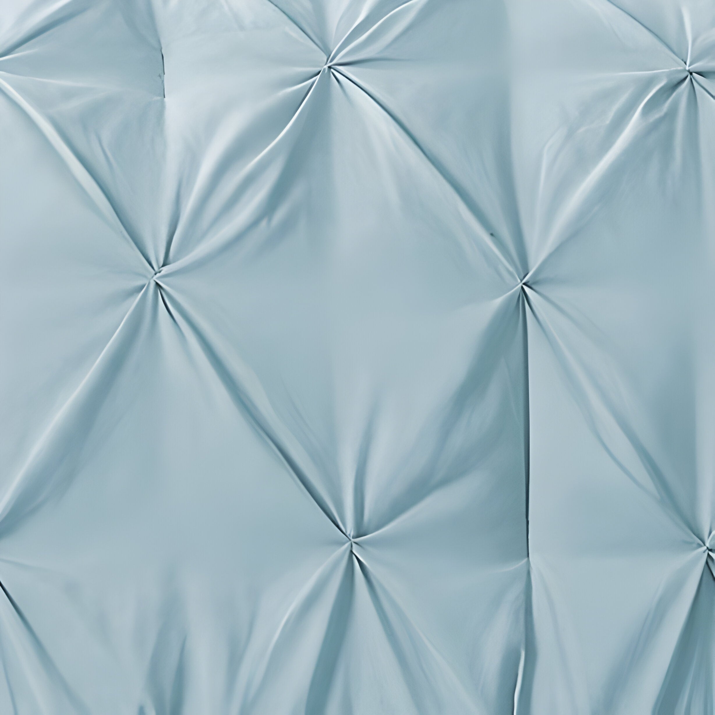 400TC Cotton Pintuck Sateen Solid Duvet Cover Set
