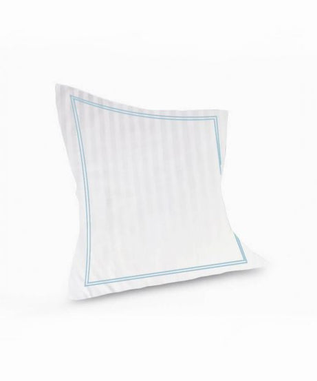 400TC Cotton Double Edge Embroidery Sateen Stripe Duvet Cover Set