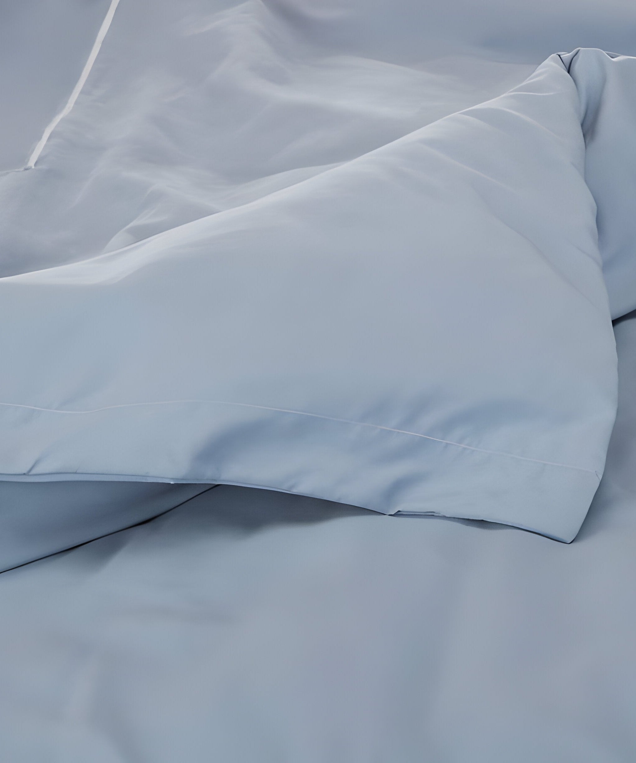 400TC Cotton Luxurious Single Embroidery Sateen Solid Duvet Cover Set