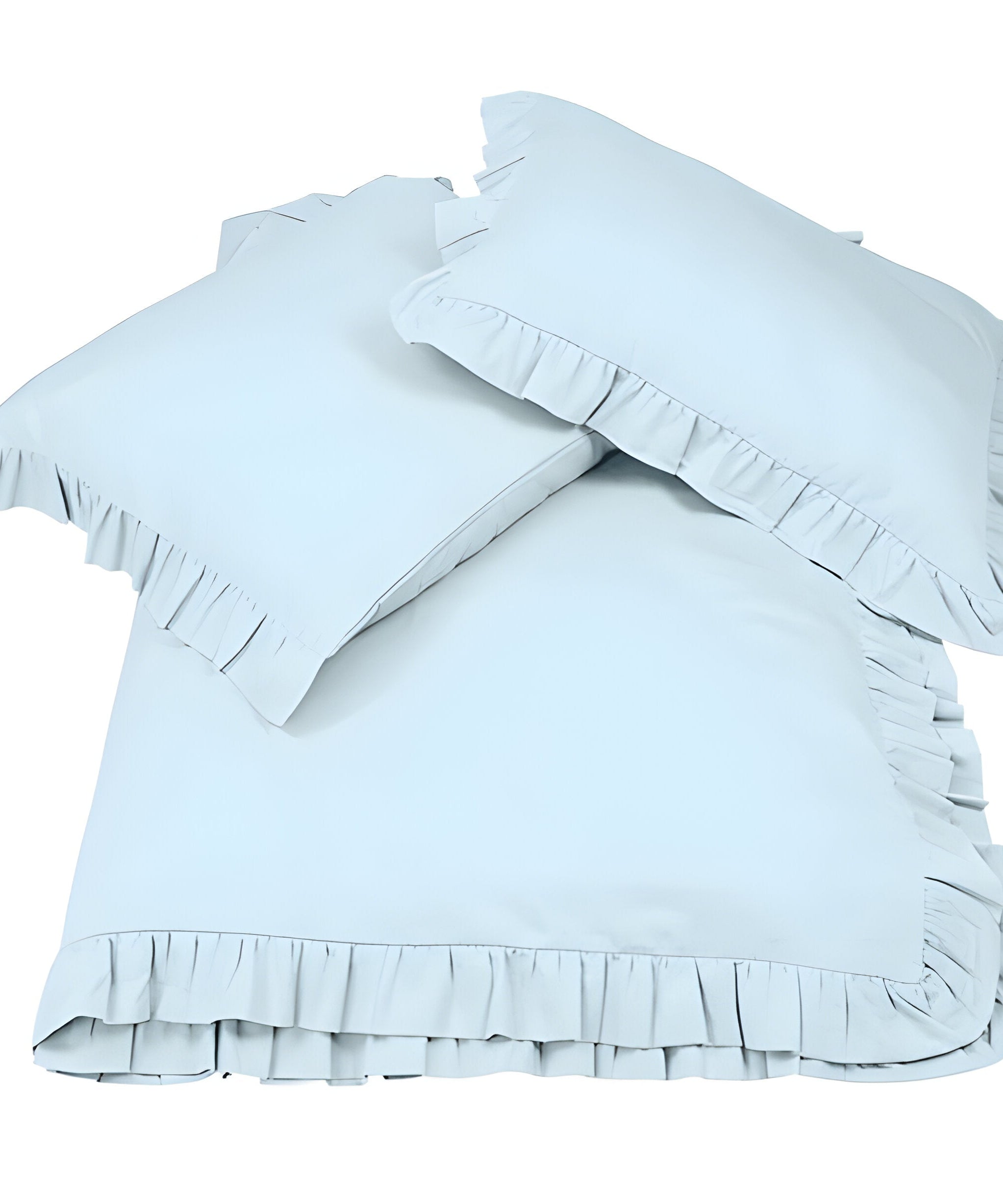 400TC Cotton Sateen Ruffle Duvet Cover Set
