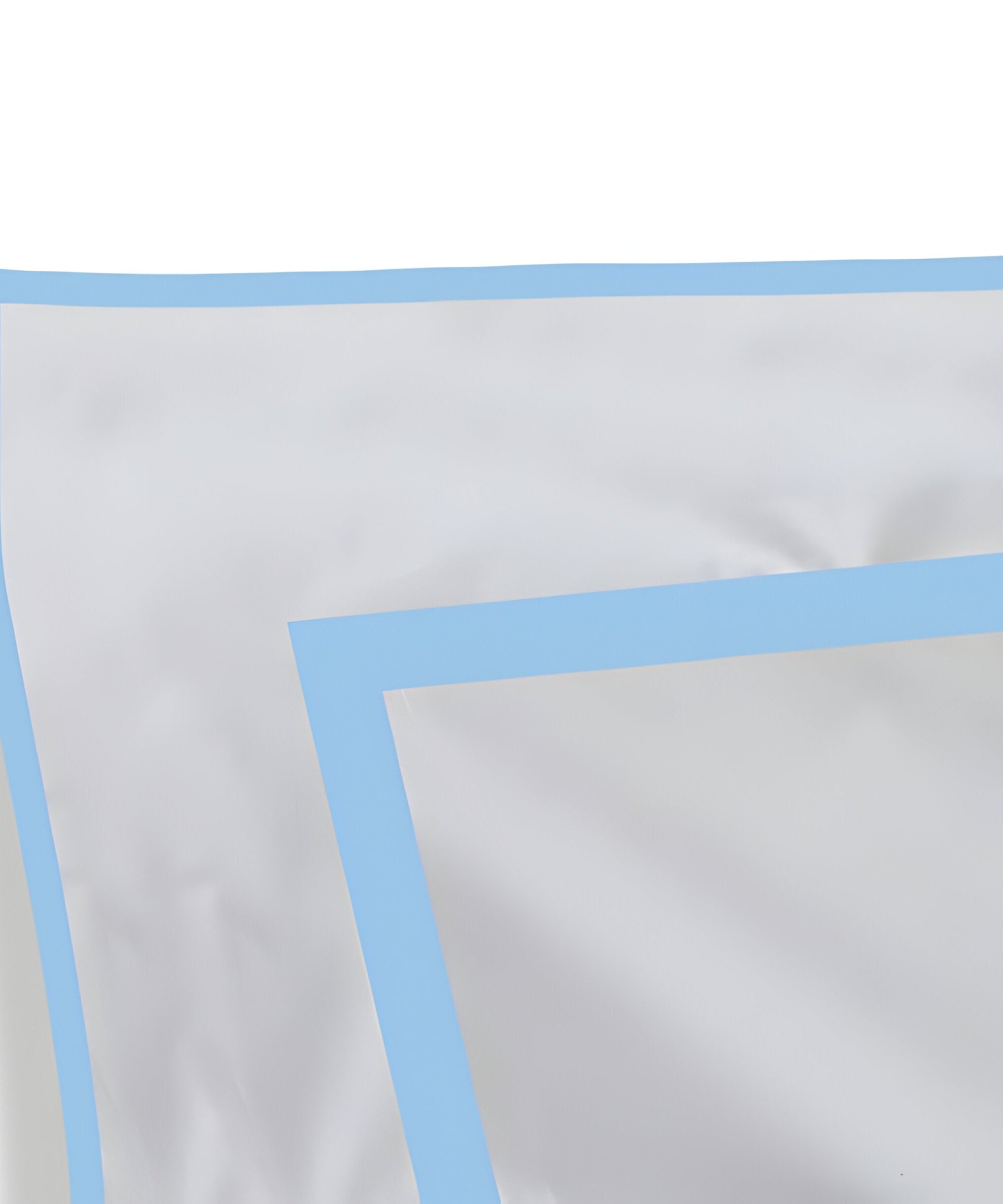 400TC Embroidery & Border Cotton Sateen Solid Duvet Cover Set