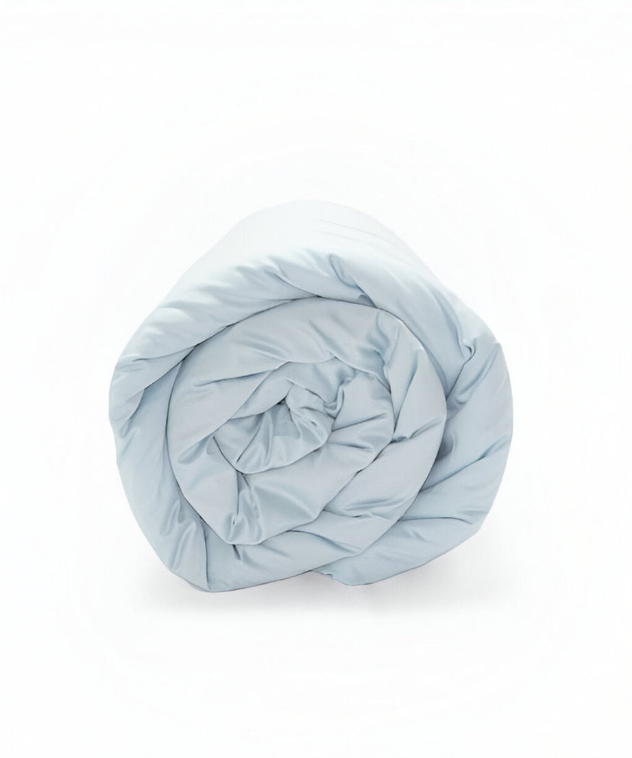 400TC Sateen Solid Cotton Round Duvet Cover Set