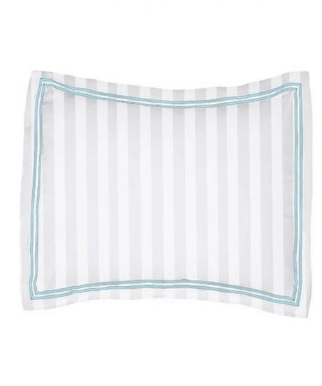 400TC Cotton Double Edge Embroidery Sateen Stripe Duvet Cover Set