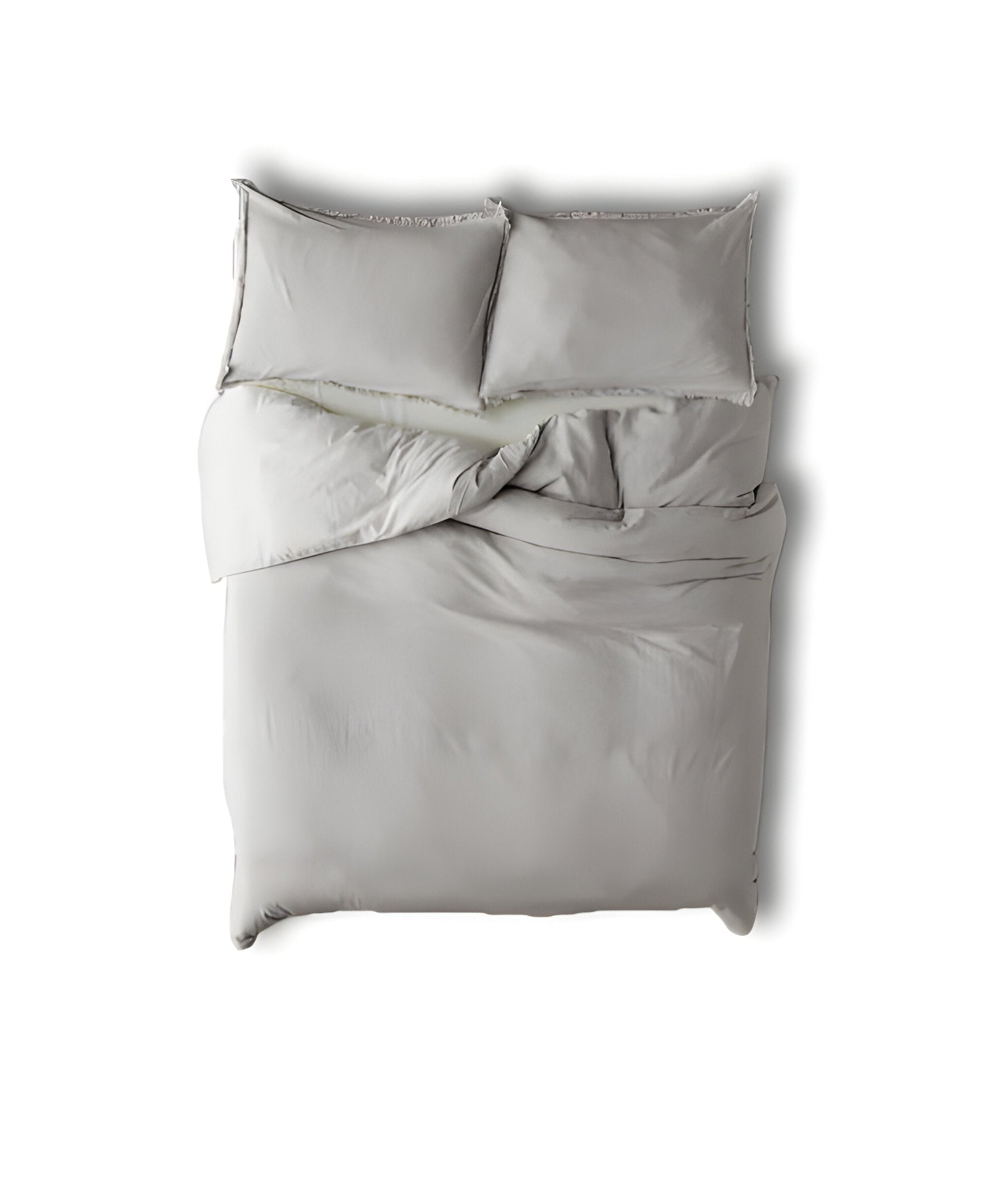 400TC Cotton Sateen Solid Fringe Duvet Cover Set