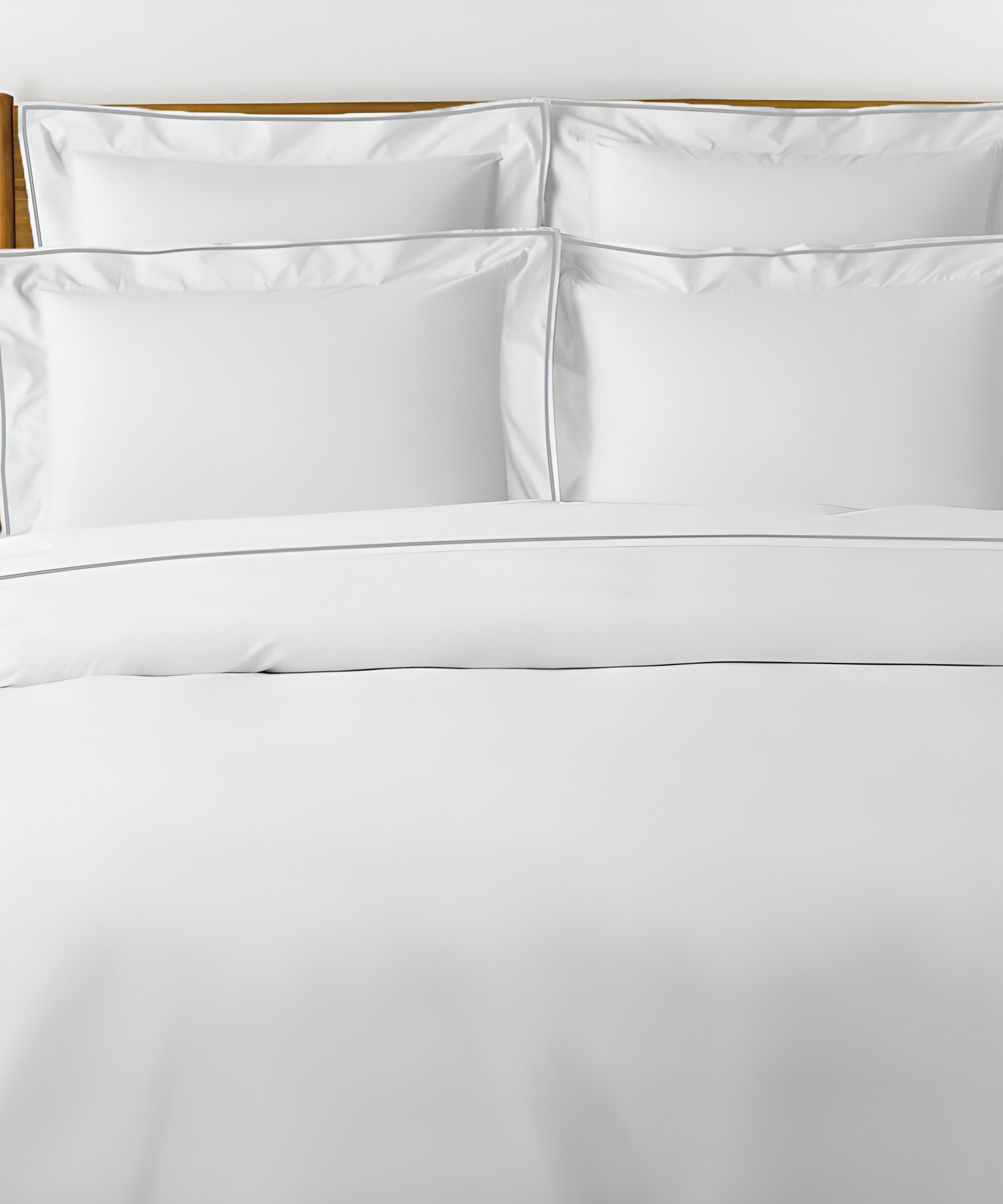 400TC Embroidery Cotton Sateen Solid Duvet Cover Set