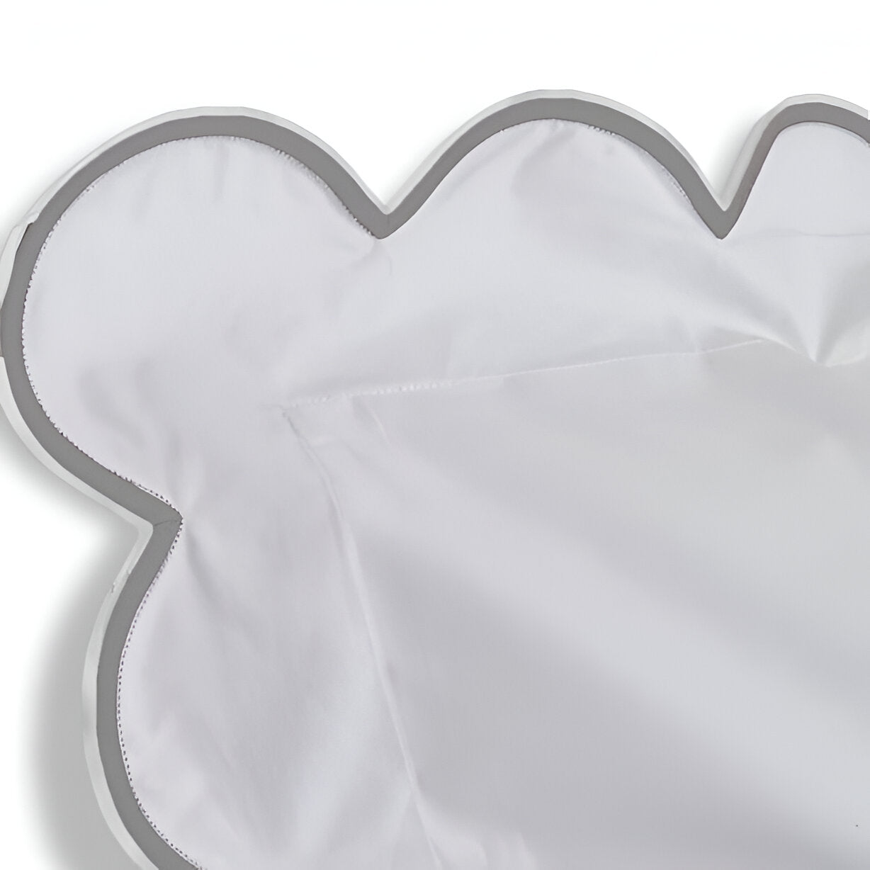 400TC Cotton Scallop Embroidery Sateen Solid Duvet Cover Set