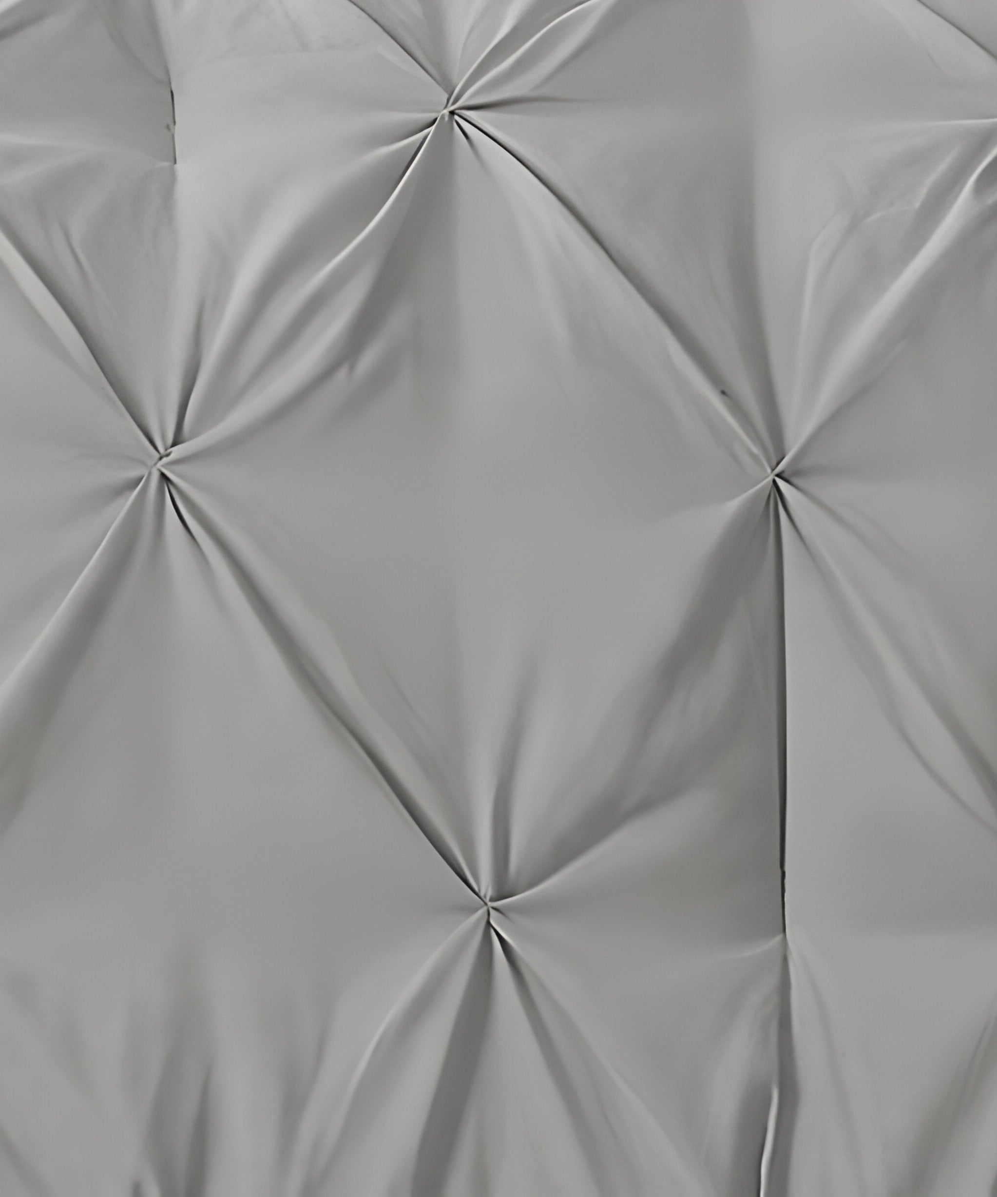400TC Cotton Pintuck Sateen Solid Duvet Cover Set