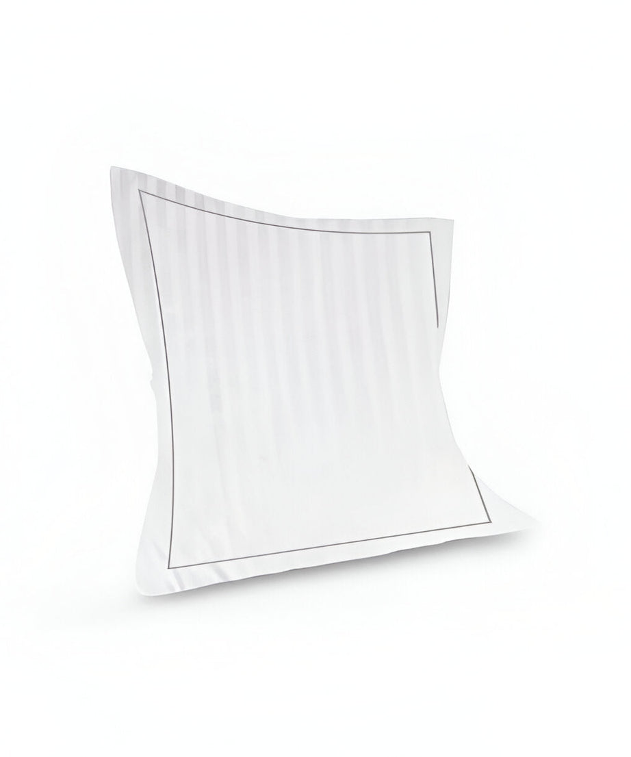 400TC Cotton Single Edge Embroidery Sateen Stripe Duvet Cover Set