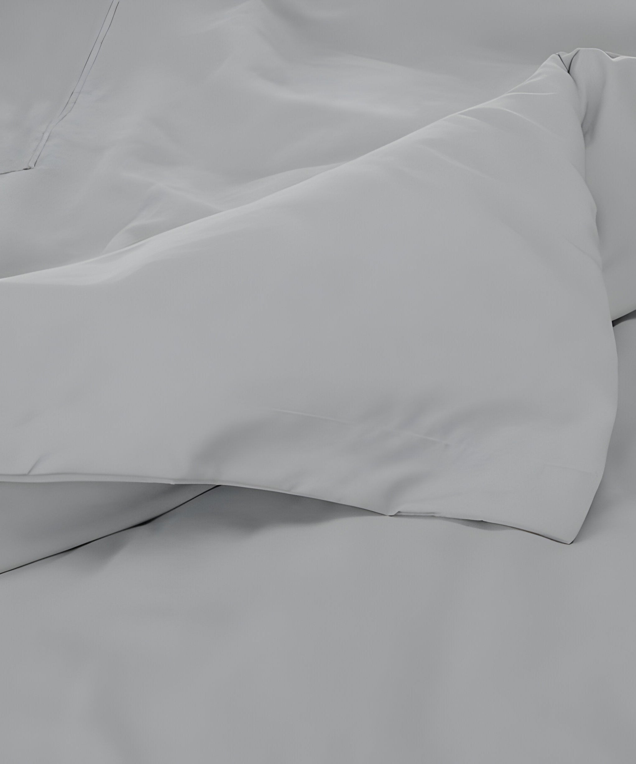 400TC Cotton Luxurious Single Embroidery Sateen Solid Duvet Cover Set