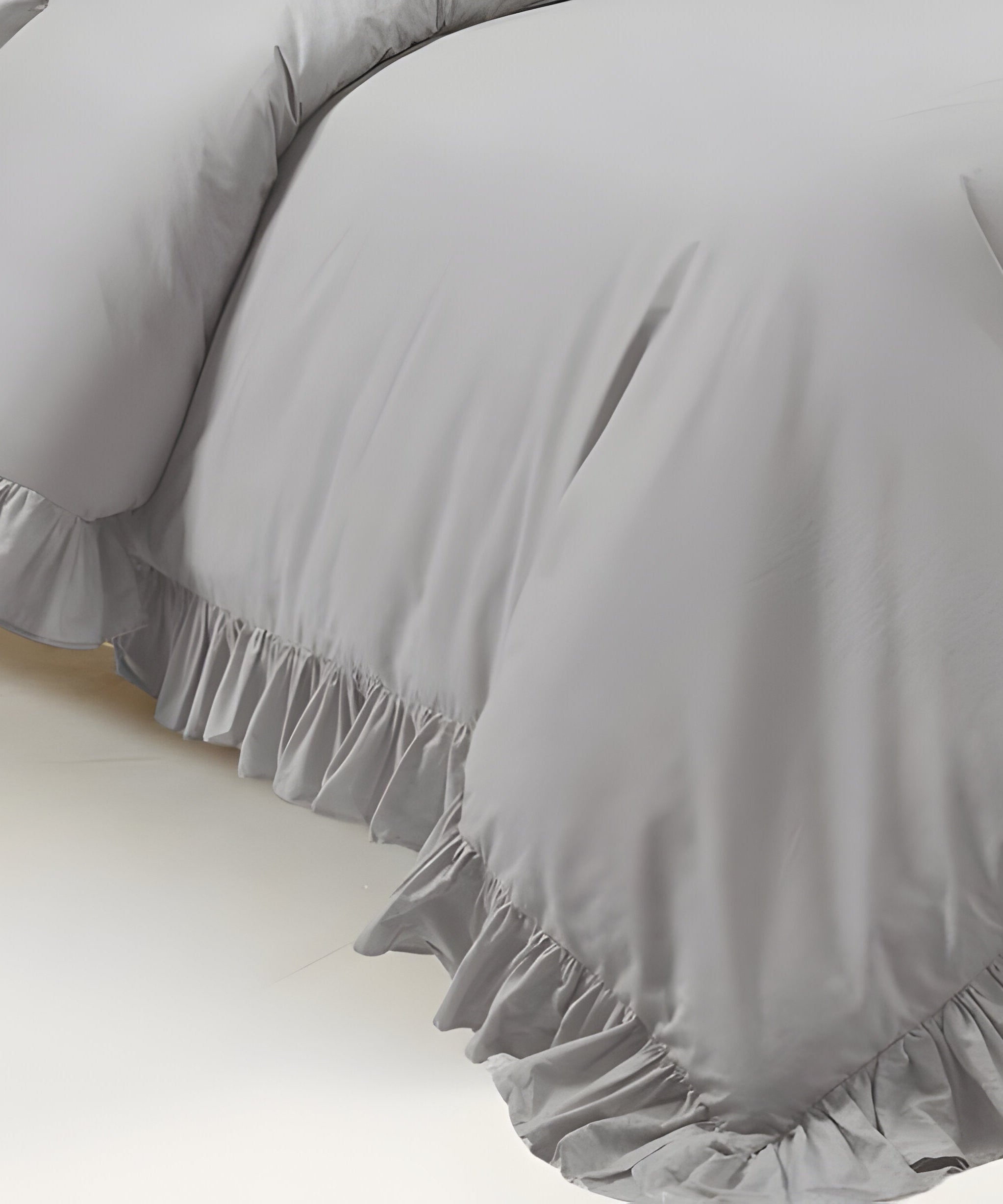 400TC Cotton Sateen Ruffle Duvet Cover Set