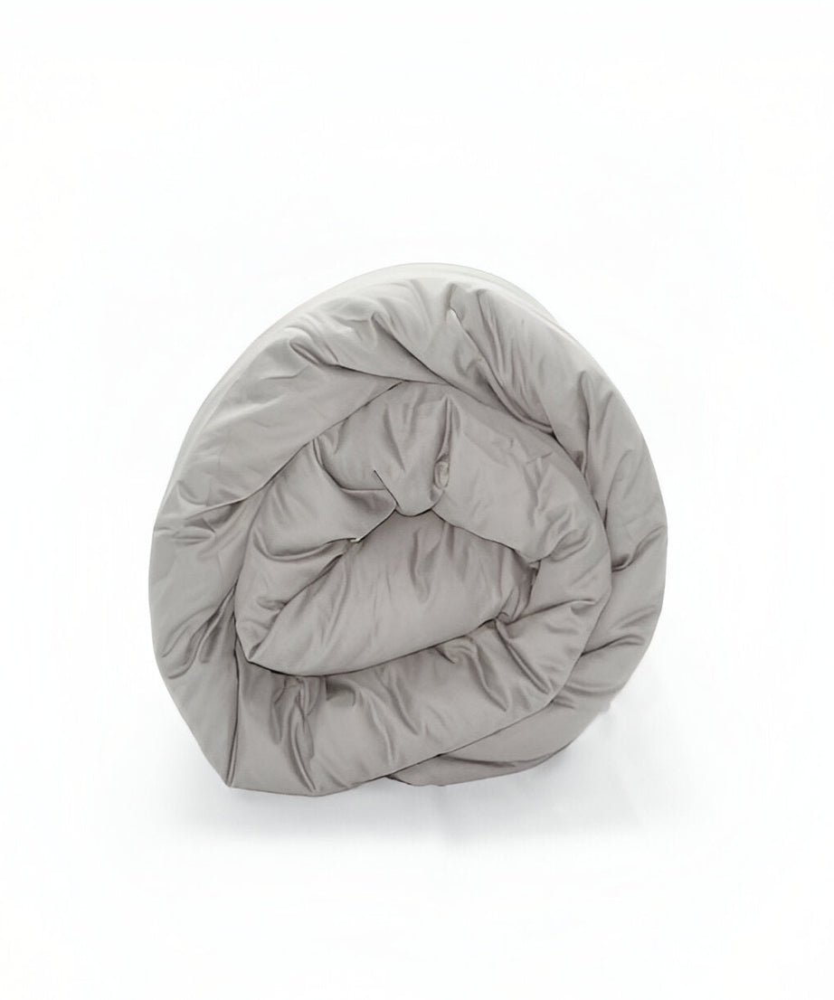 400TC Sateen Solid Cotton Round Duvet Cover Set