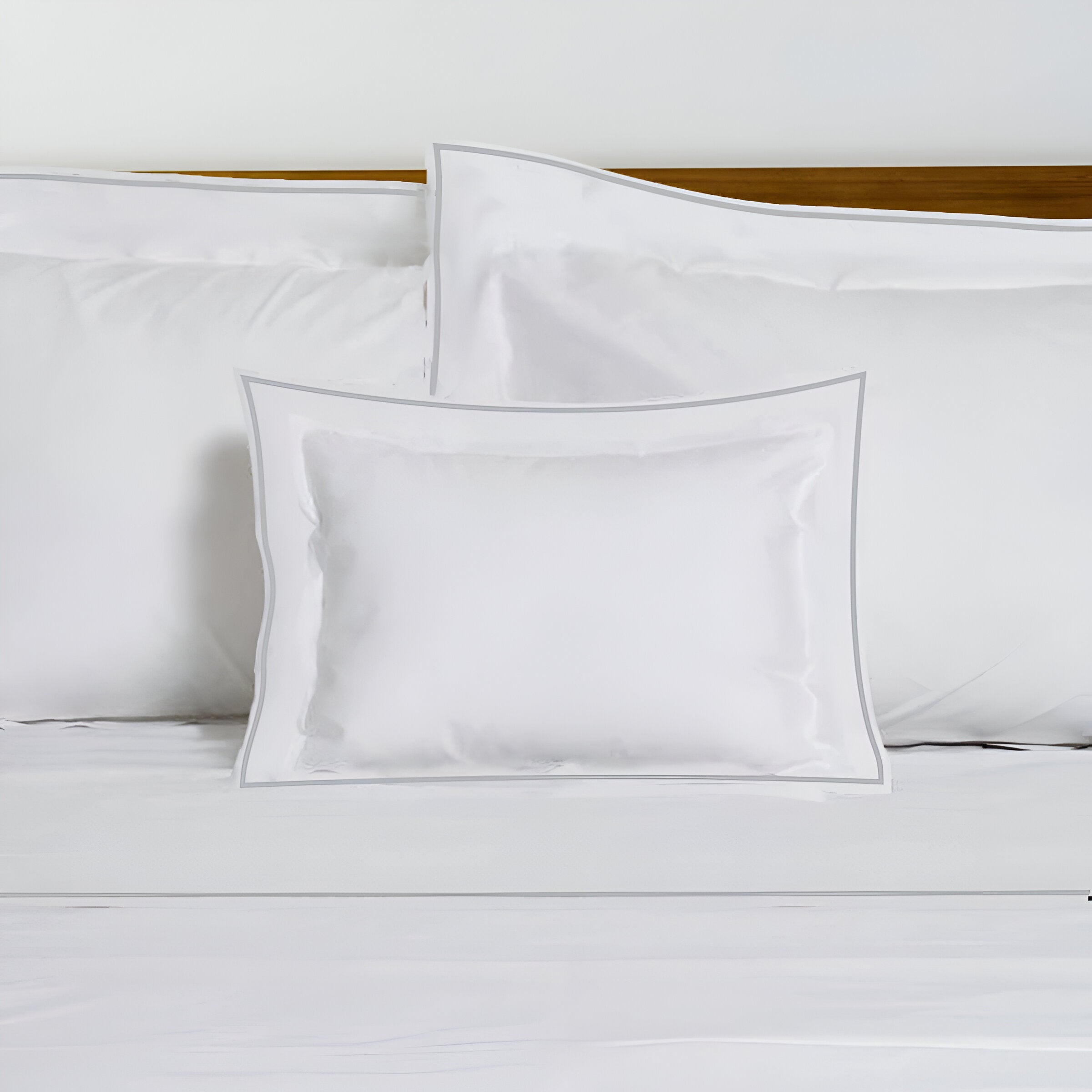 400TC Embroidery Cotton Sateen Solid Duvet Cover Set
