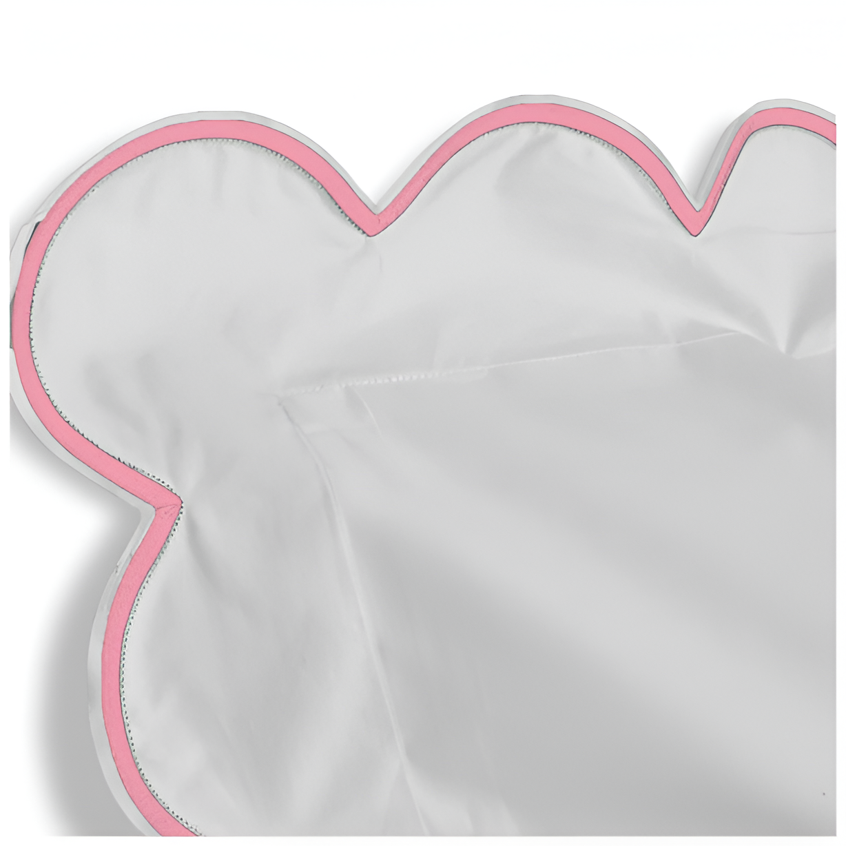 400TC Cotton Scallop Embroidery Sateen Solid Duvet Cover Set