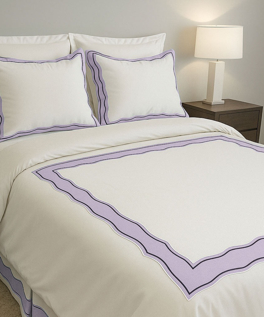 Sagrisa Applique Embroidery Cotton Duvet Cover Set