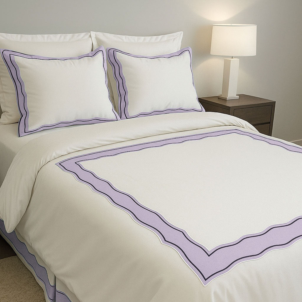 Sagrisa Applique Embroidery Cotton Duvet Cover Set