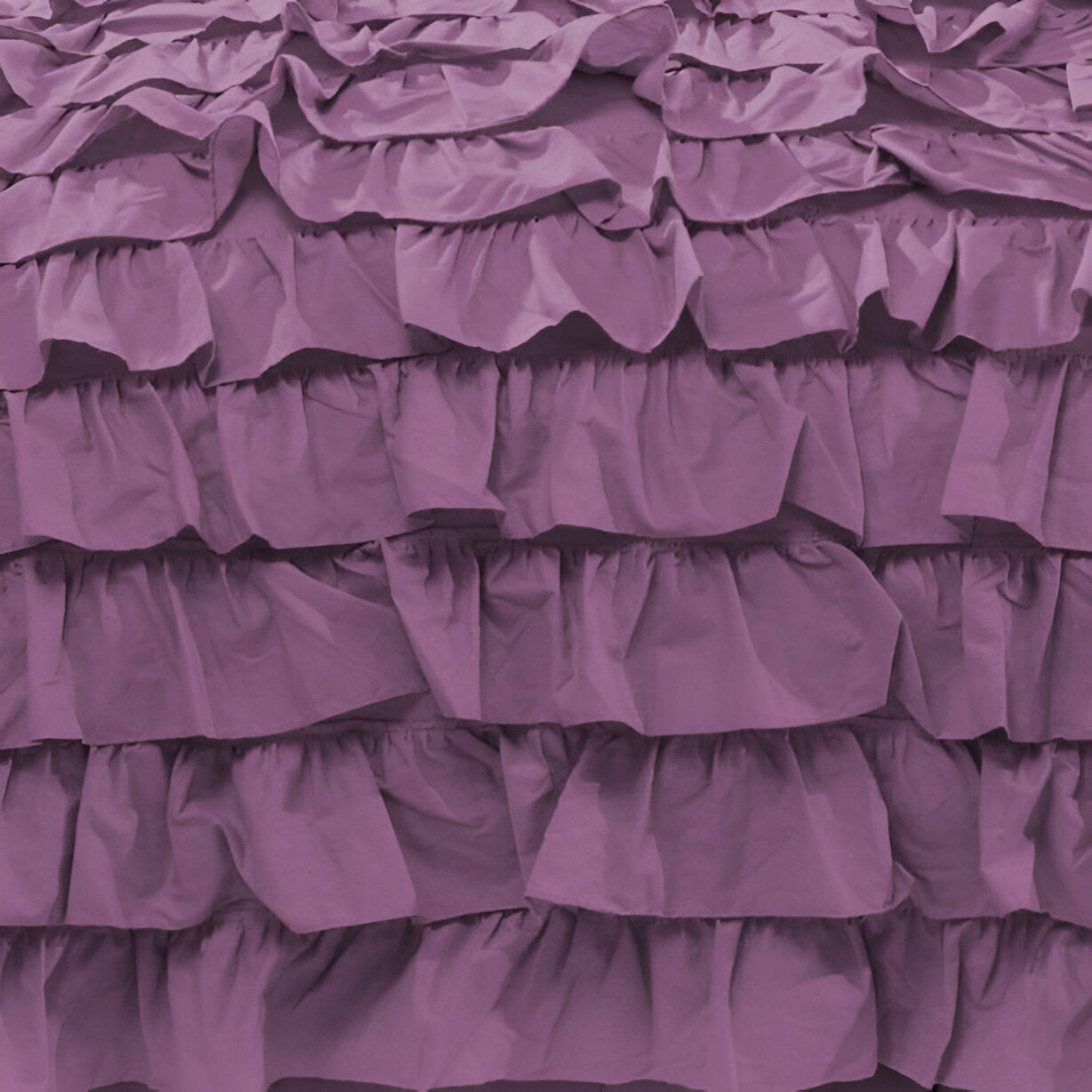 400TC Sateen Solid Cotton Waterfall Ruffle Duvet Cover Set