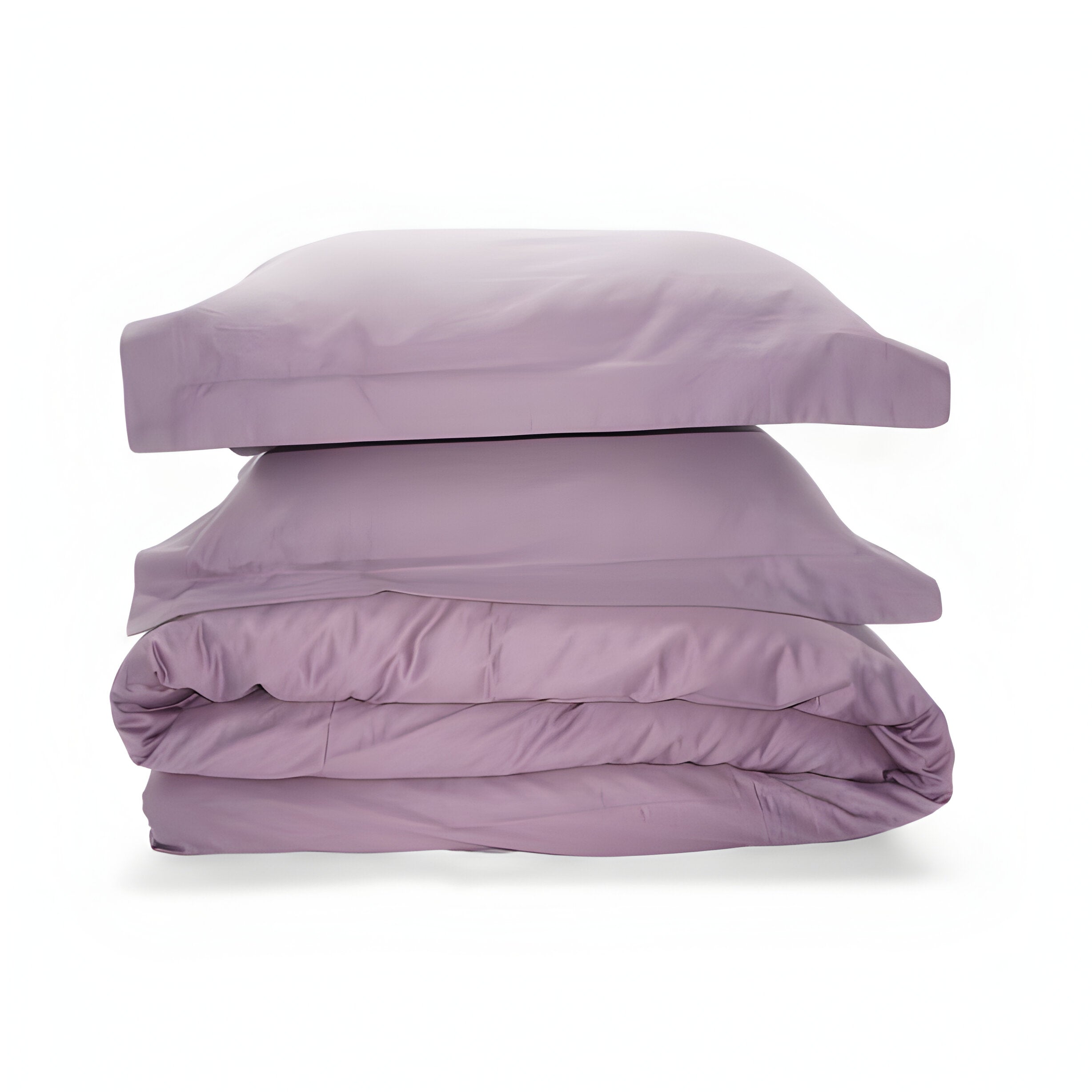 400TC Cotton Sateen Solid Duvet Cover Set