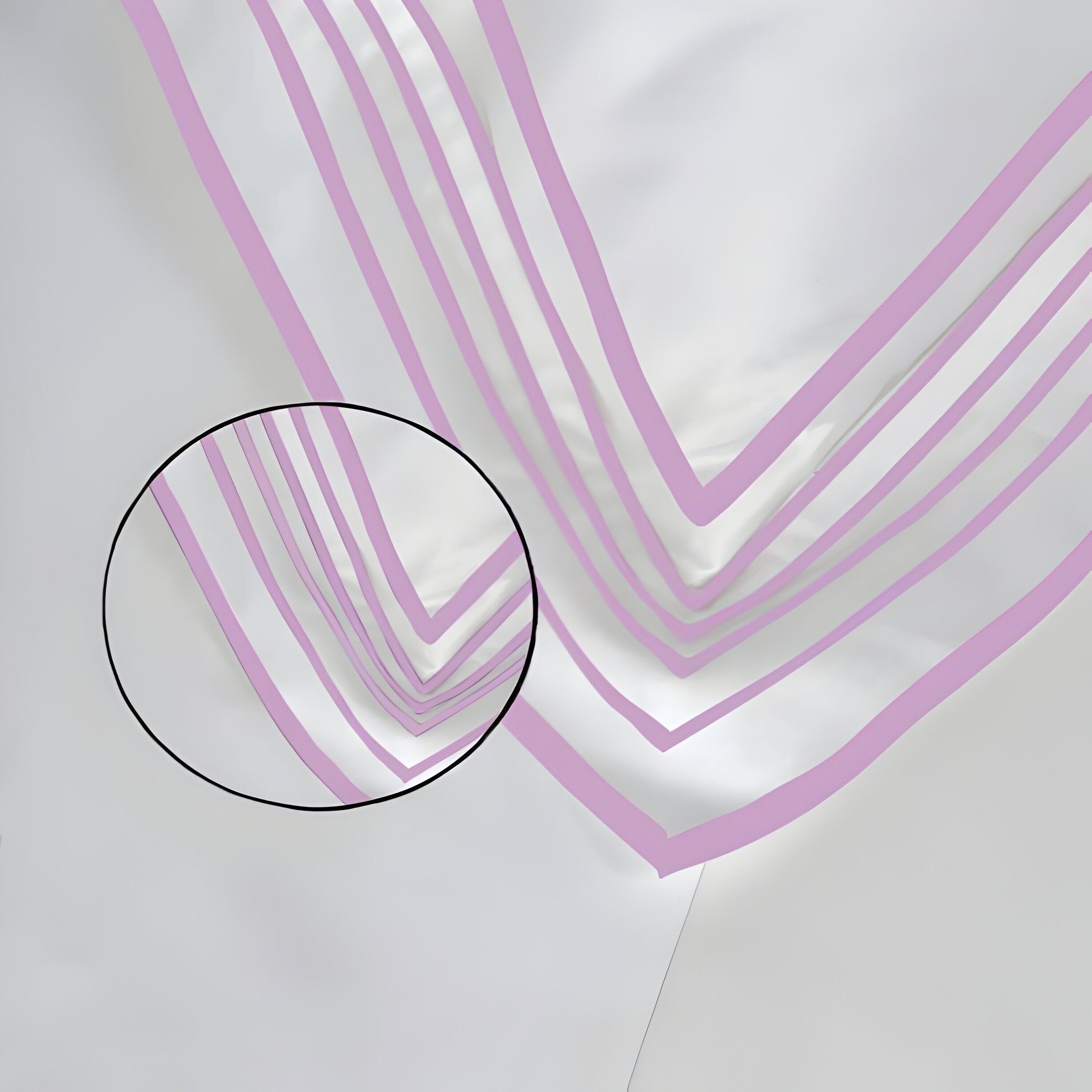 Smart Border 400TC Cotton Embroidery Sateen Solid Duvet Cover Set